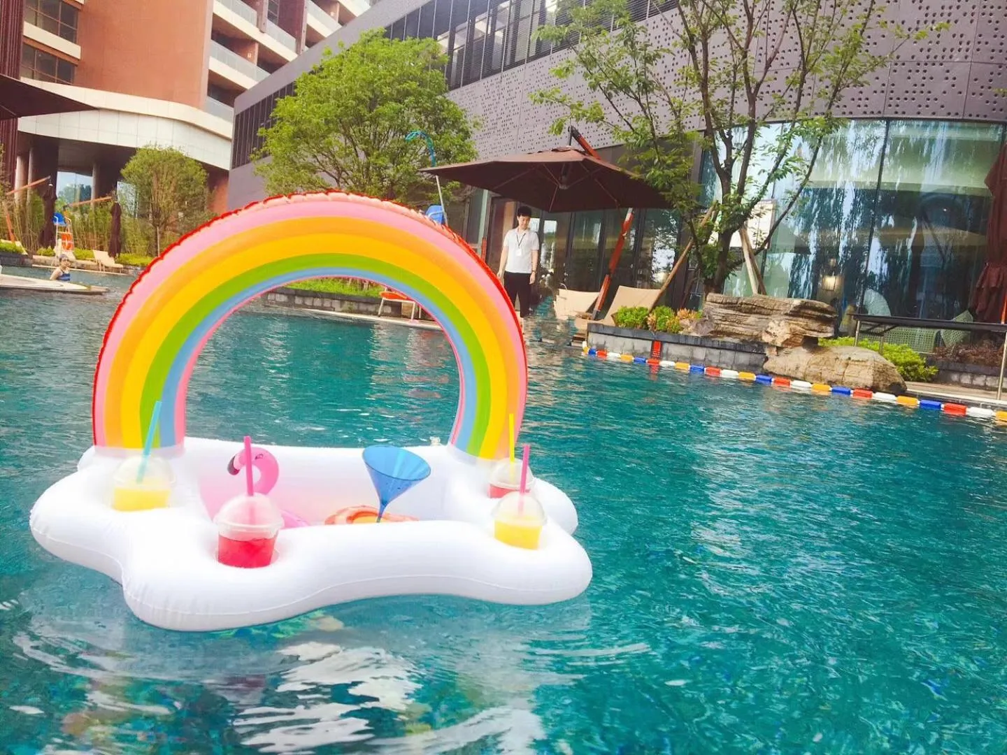 Swimming pool in Suzhou Marriott Hotel Taihu Lake