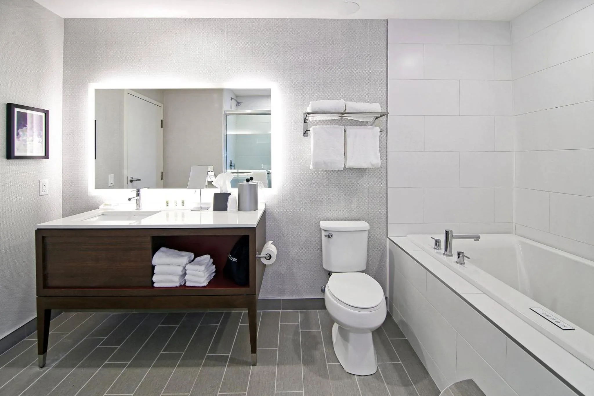 Bathroom in Holiday Inn Hotel & Suites - Calgary Airport North by IHG