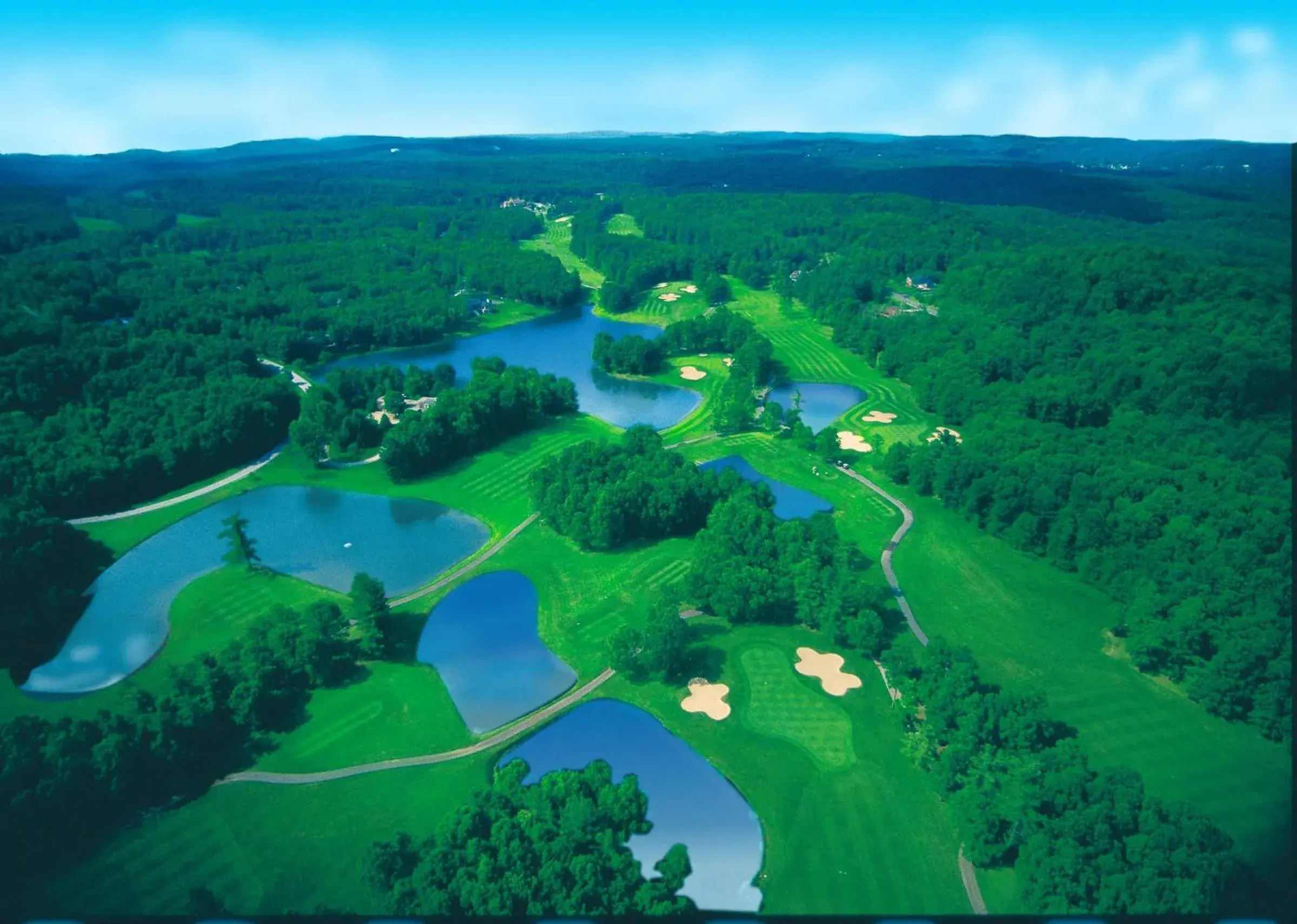 Bird's eye view in The Resort at Glade Springs Bird's eye view in The Resort at Glade Springs