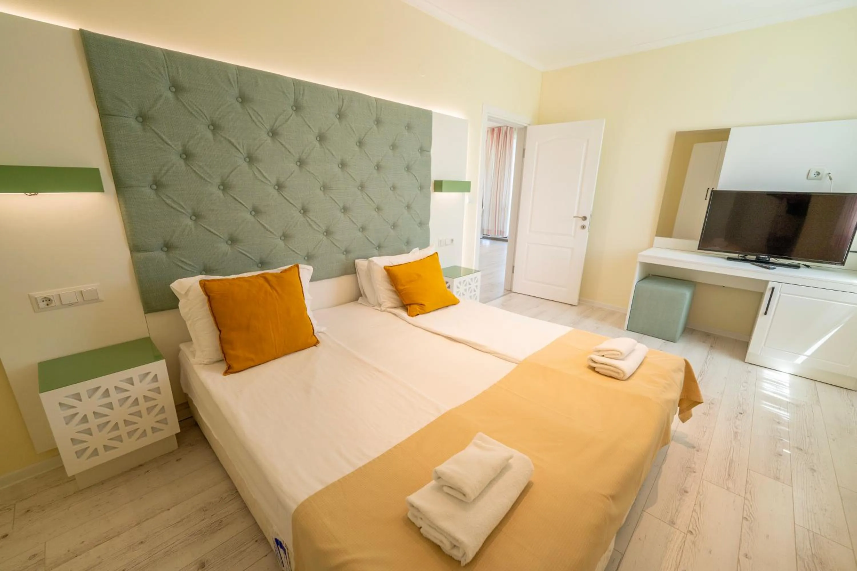 Photo of the whole room, Bed in Perla Sun Beach Hotel - All Inclusive