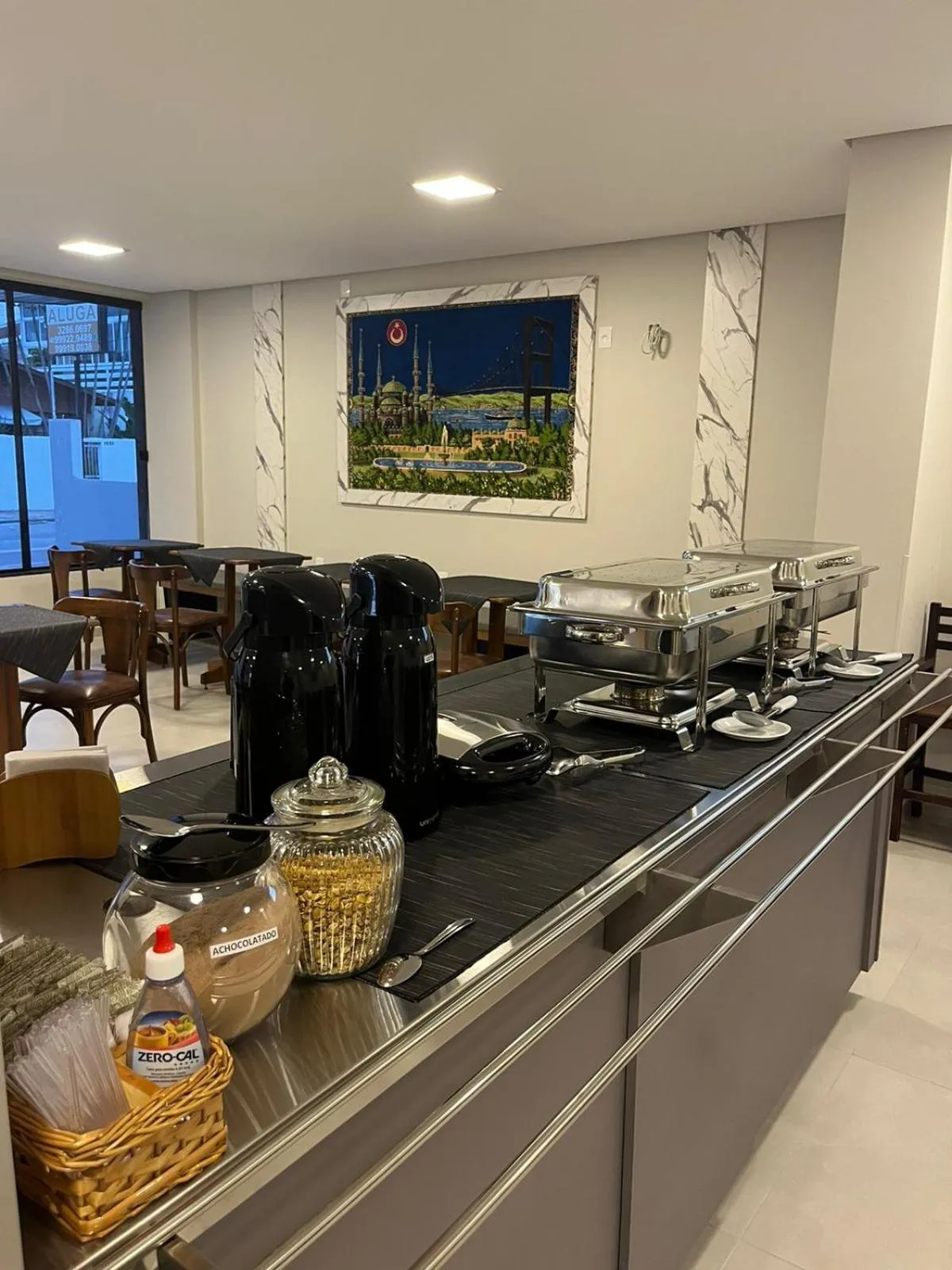 Buffet breakfast in Monte Libano Apart Hotel