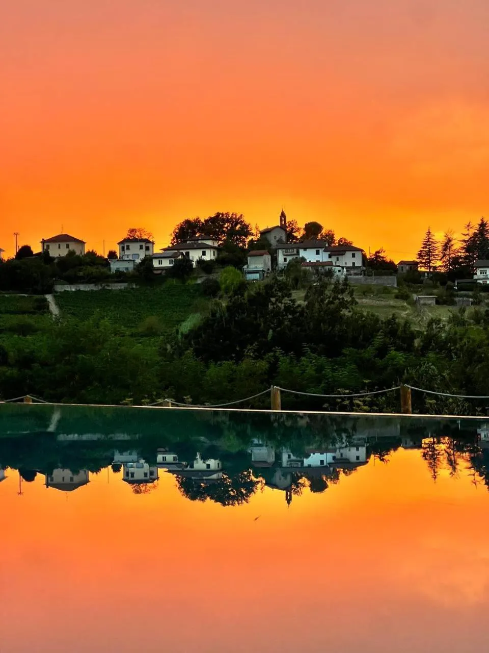Swimming pool in Cascina Gazzeri Country House