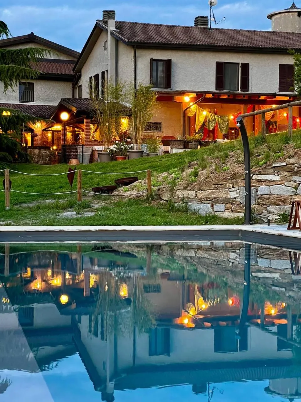 Garden view in Cascina Gazzeri Country House