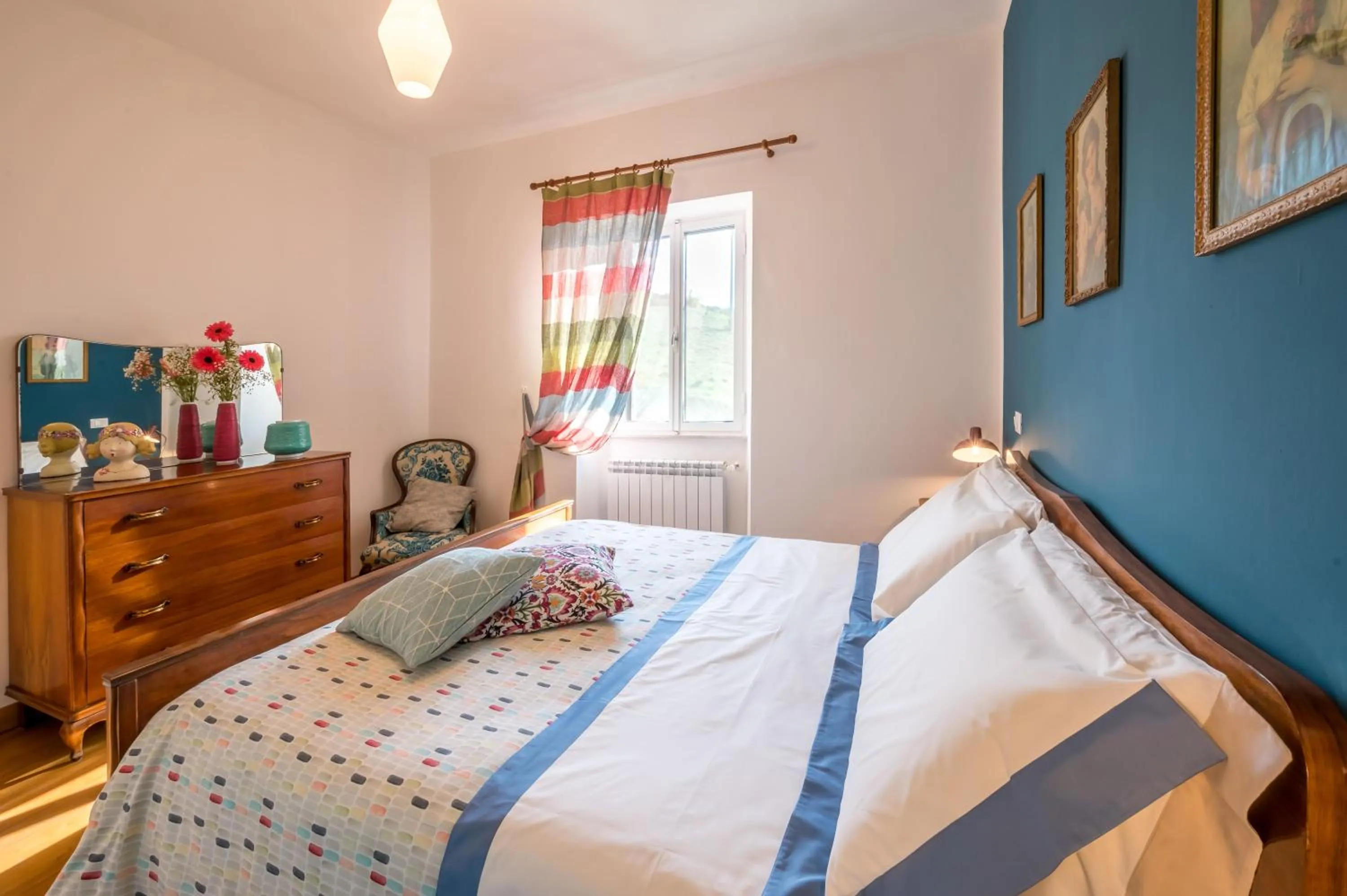 Bed in Cascina Gazzeri Country House