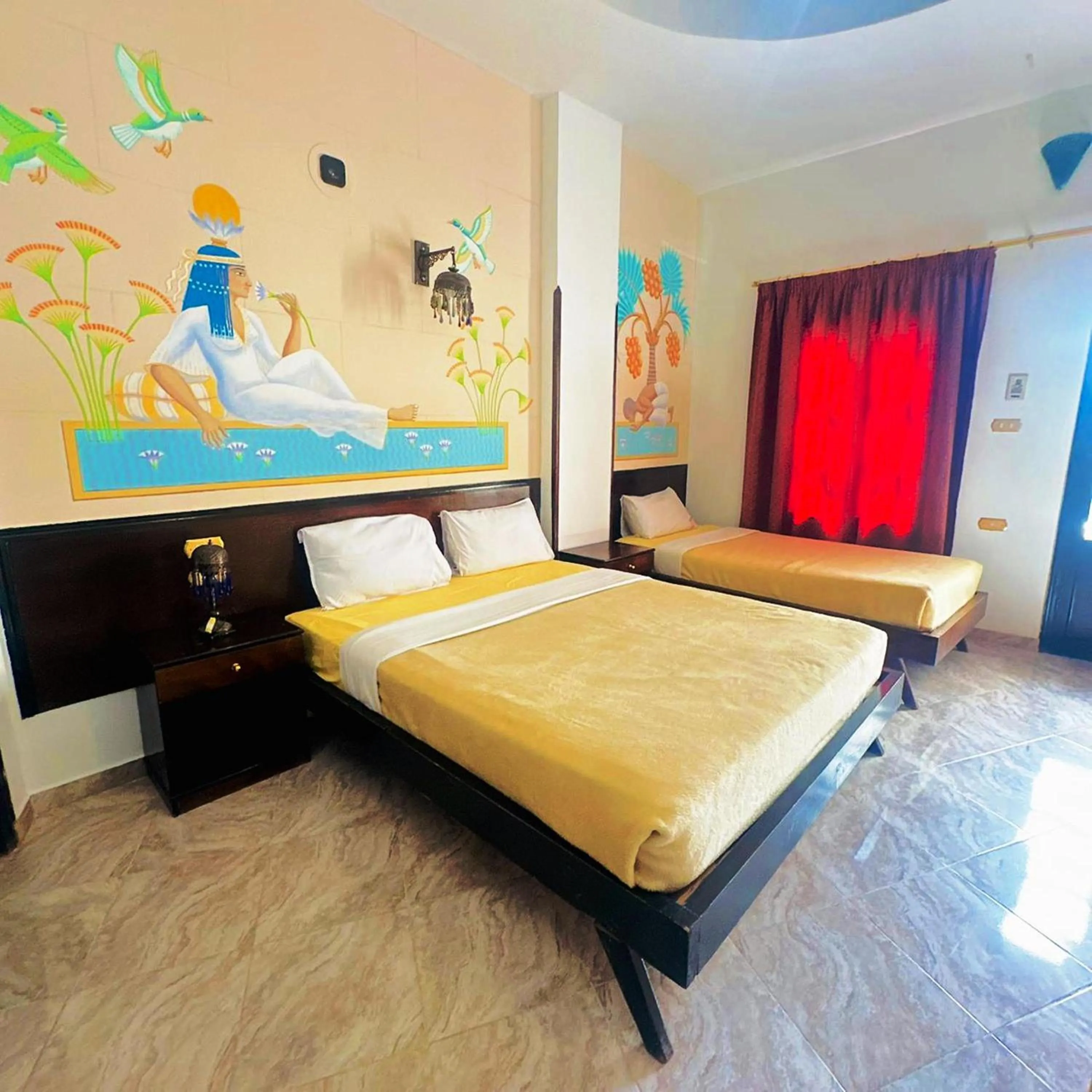 Bedroom, Bed in El Nakhil Hotel