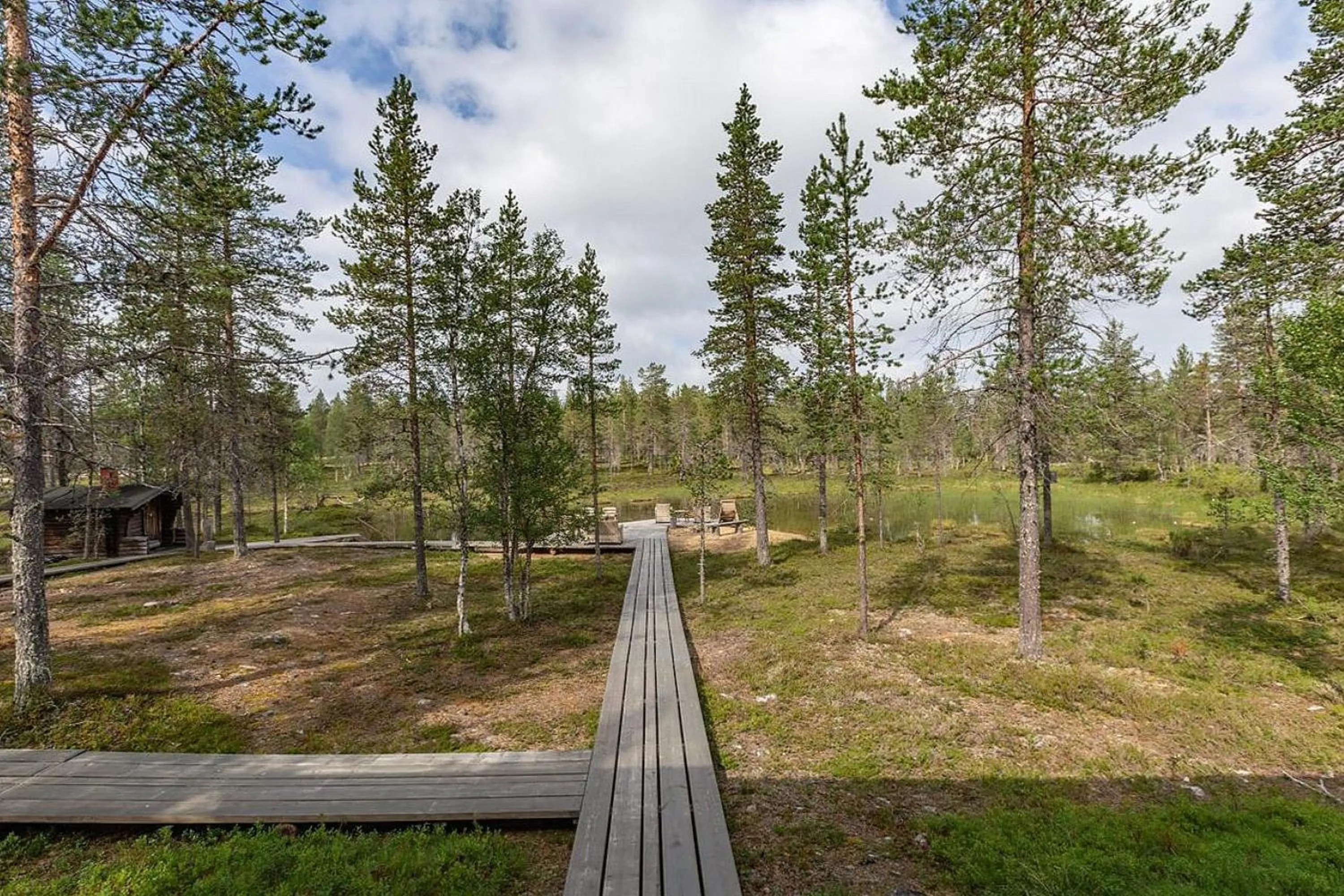 Natural landscape in Kuukkeli Log Houses Villa Aurora "Pupula"