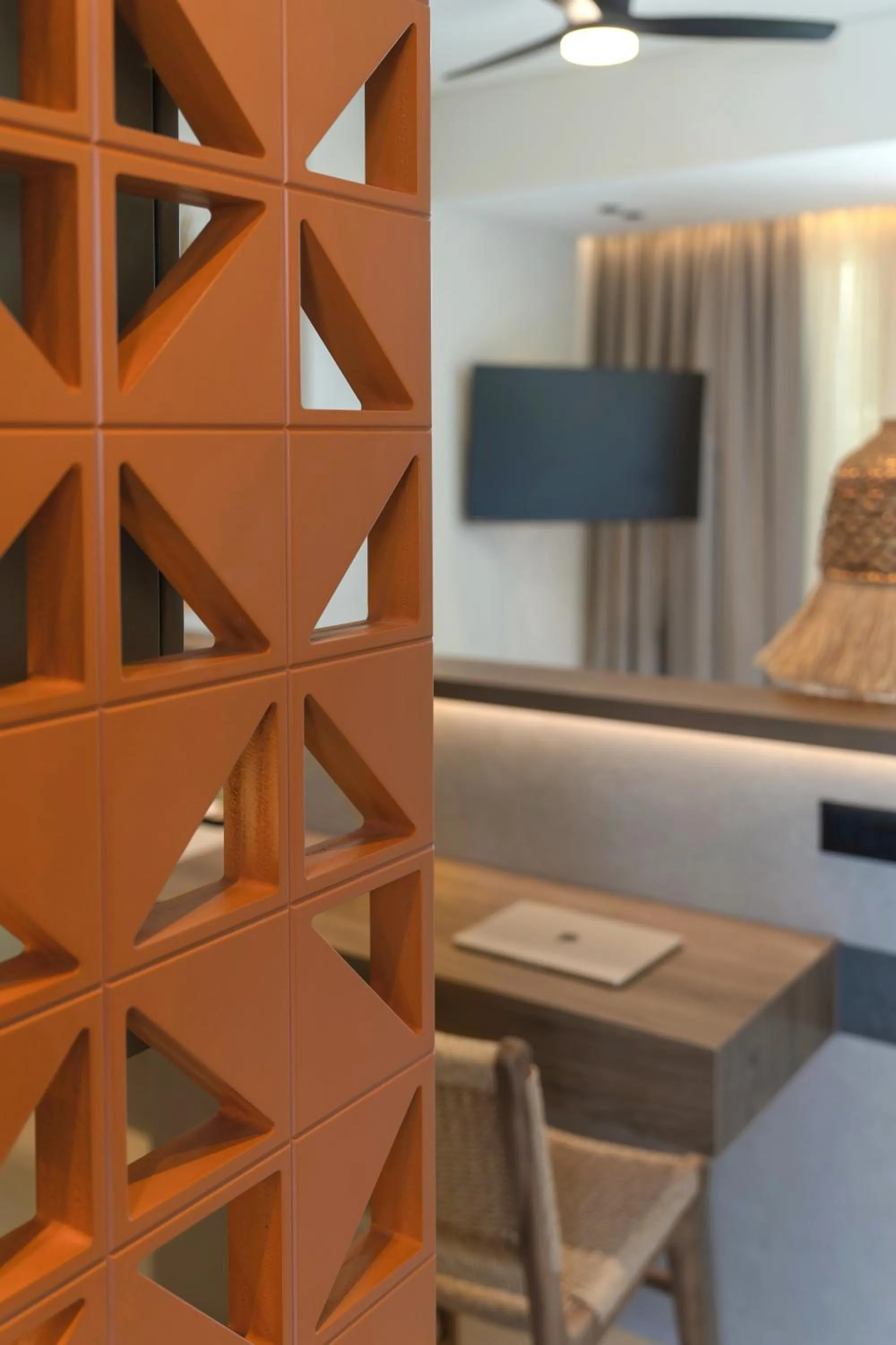 furniture, Bed in Marinos Beach Hotel