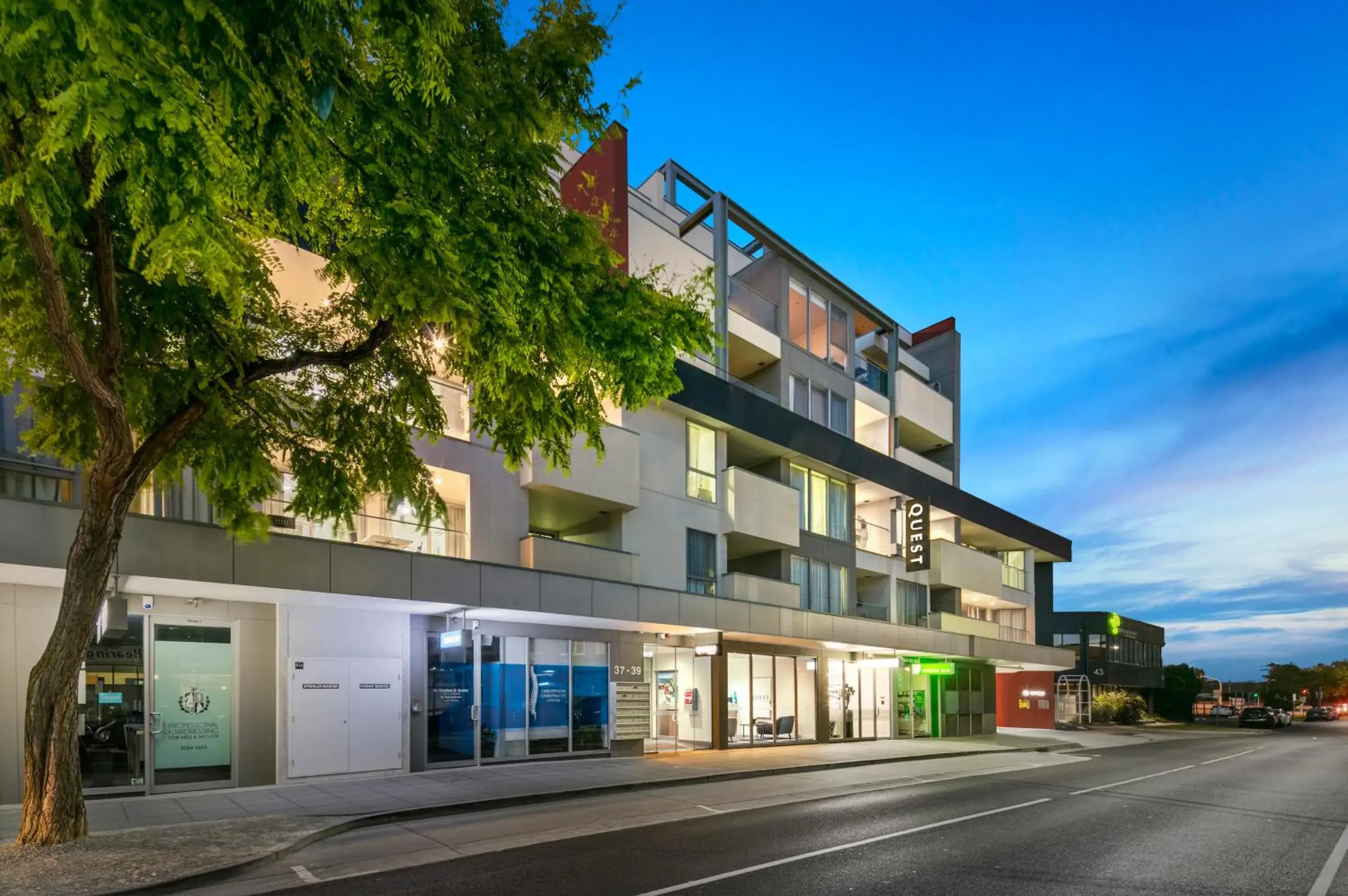 Property building in Quest Cheltenham Property building in Quest Cheltenham