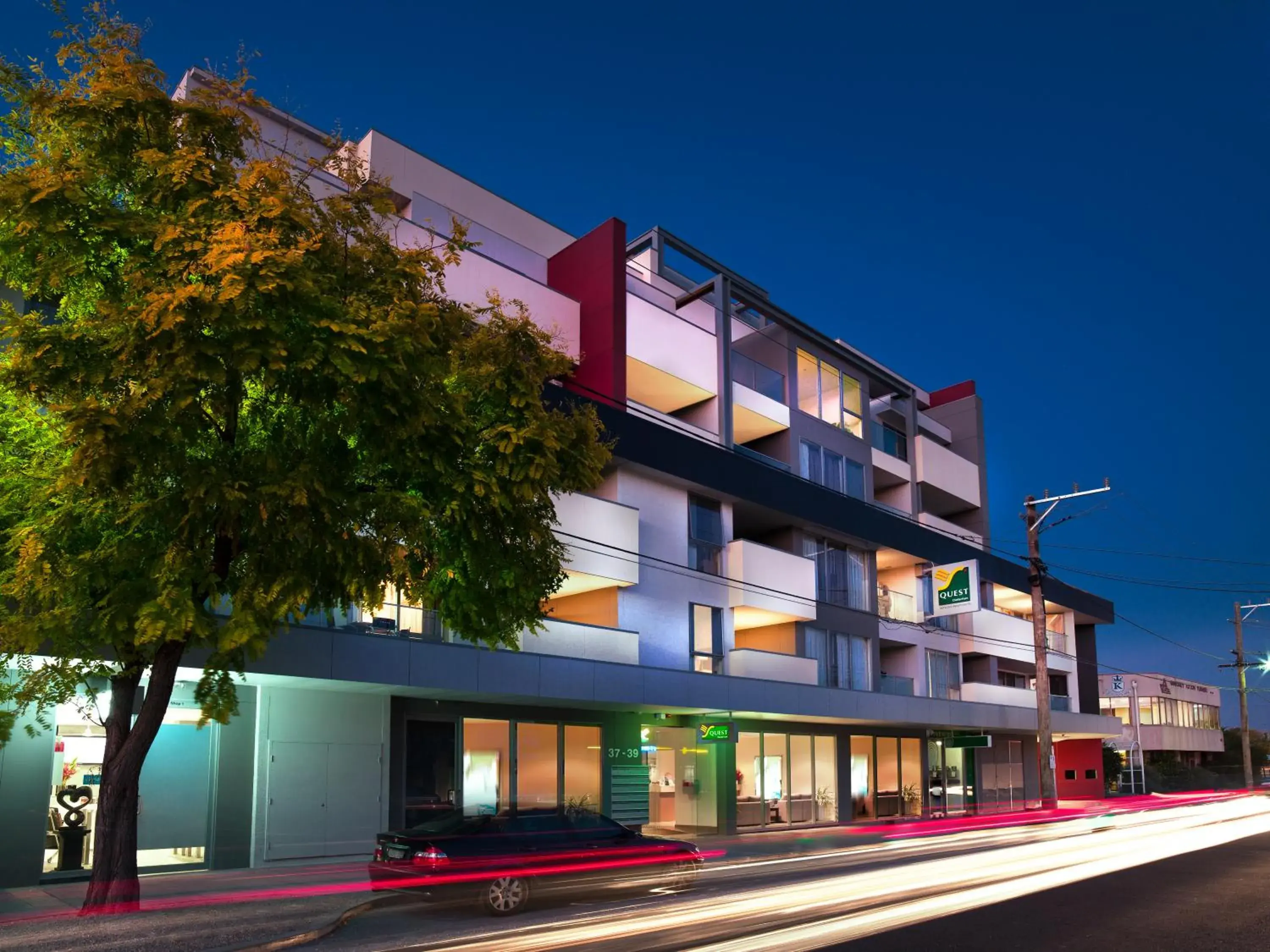 Facade/entrance in Quest Cheltenham Facade/entrance in Quest Cheltenham