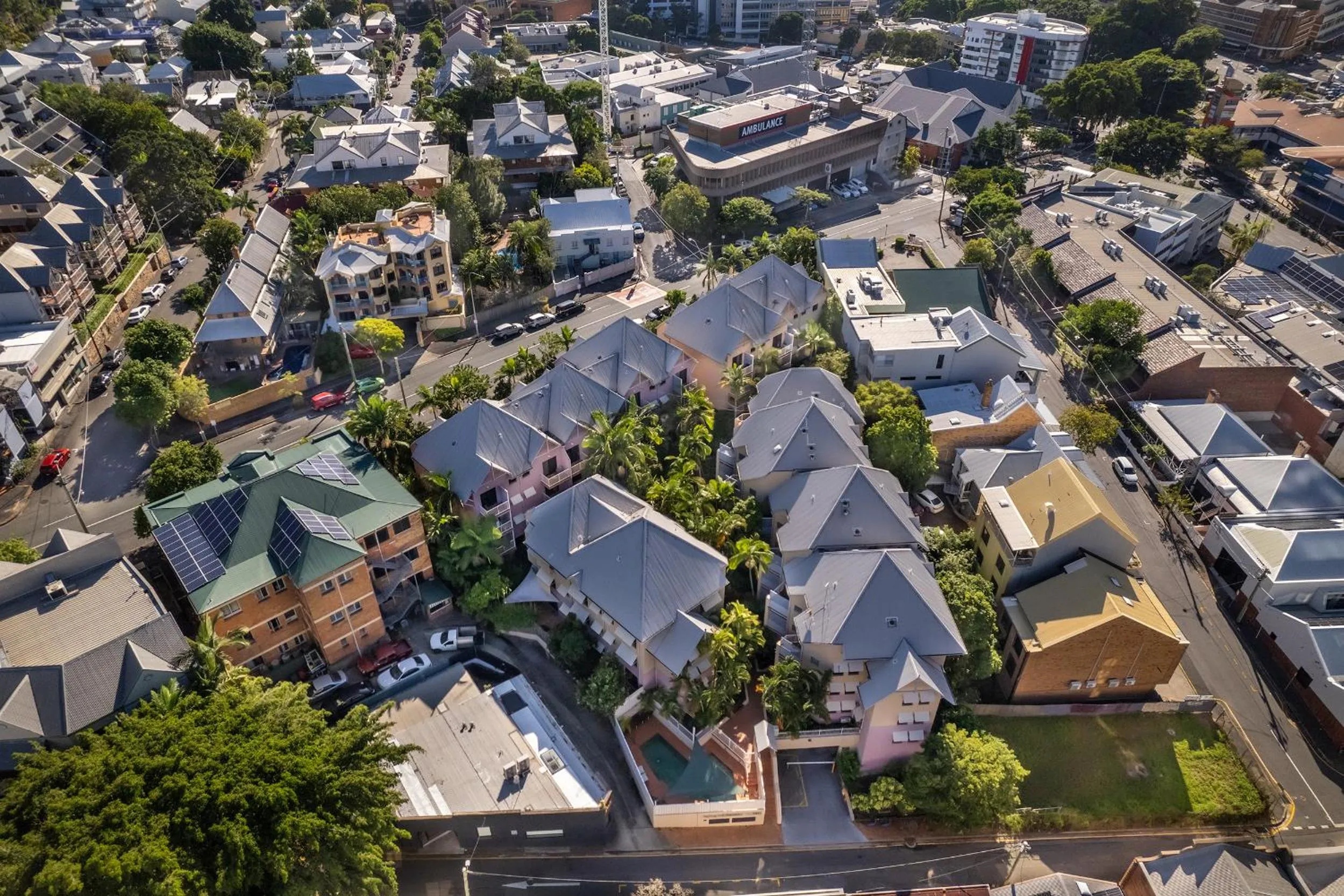 Bird's eye view in Spring Hill Gardens Apartments
