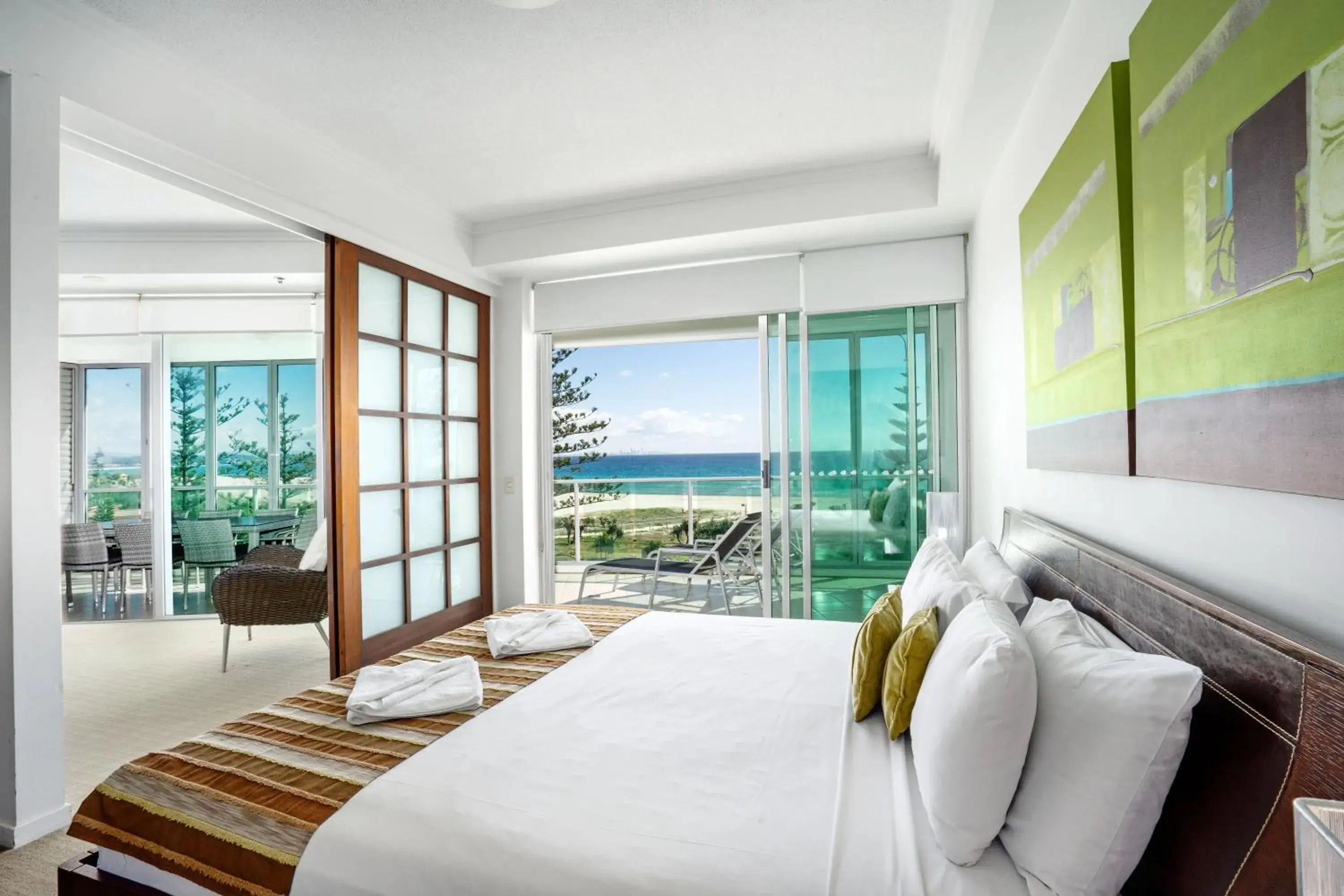 Balcony/Terrace, Bed in Reflection on the Sea Balcony/Terrace, Bed in Reflection on the Sea