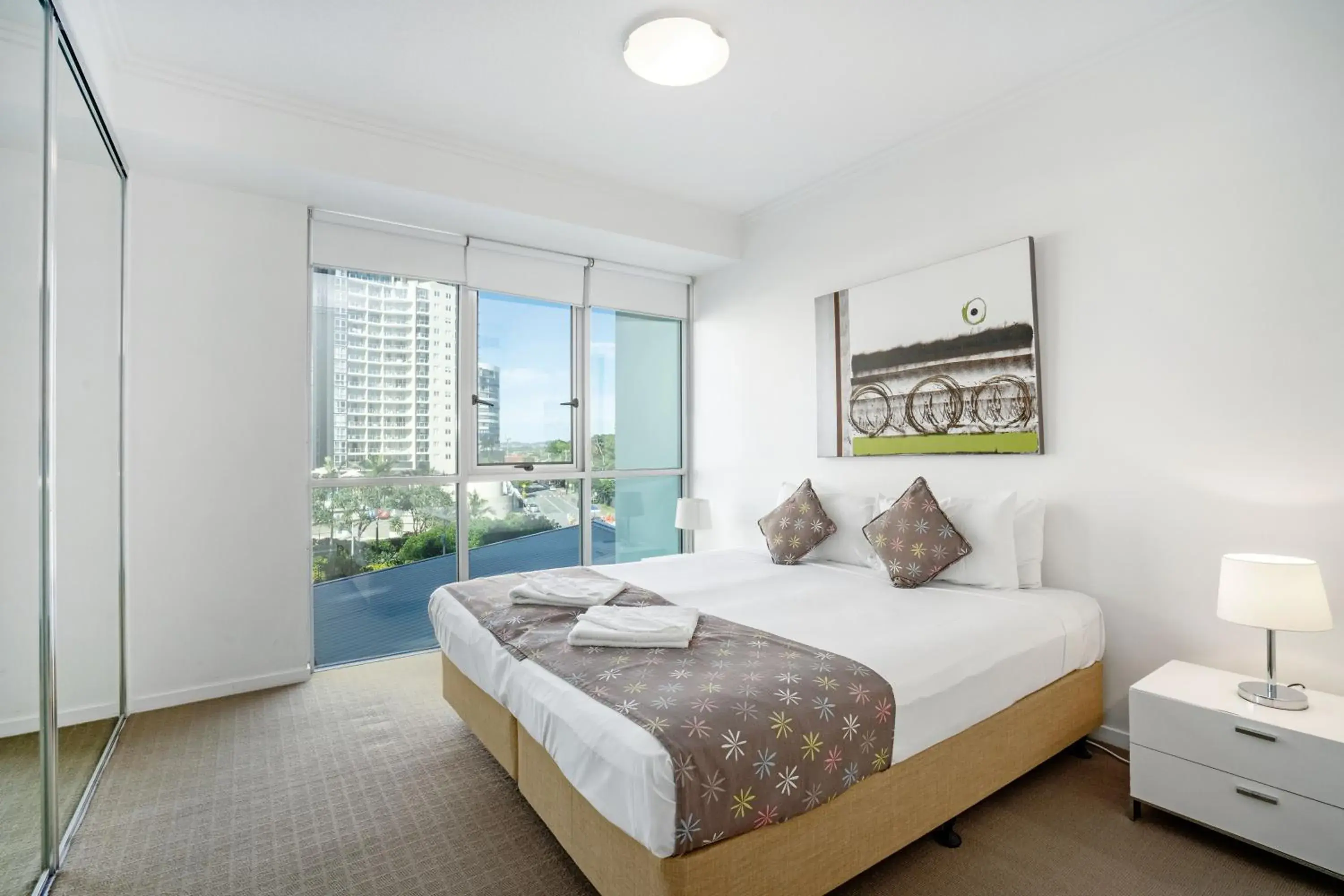 Bedroom, Bed in Reflection on the Sea Bedroom, Bed in Reflection on the Sea