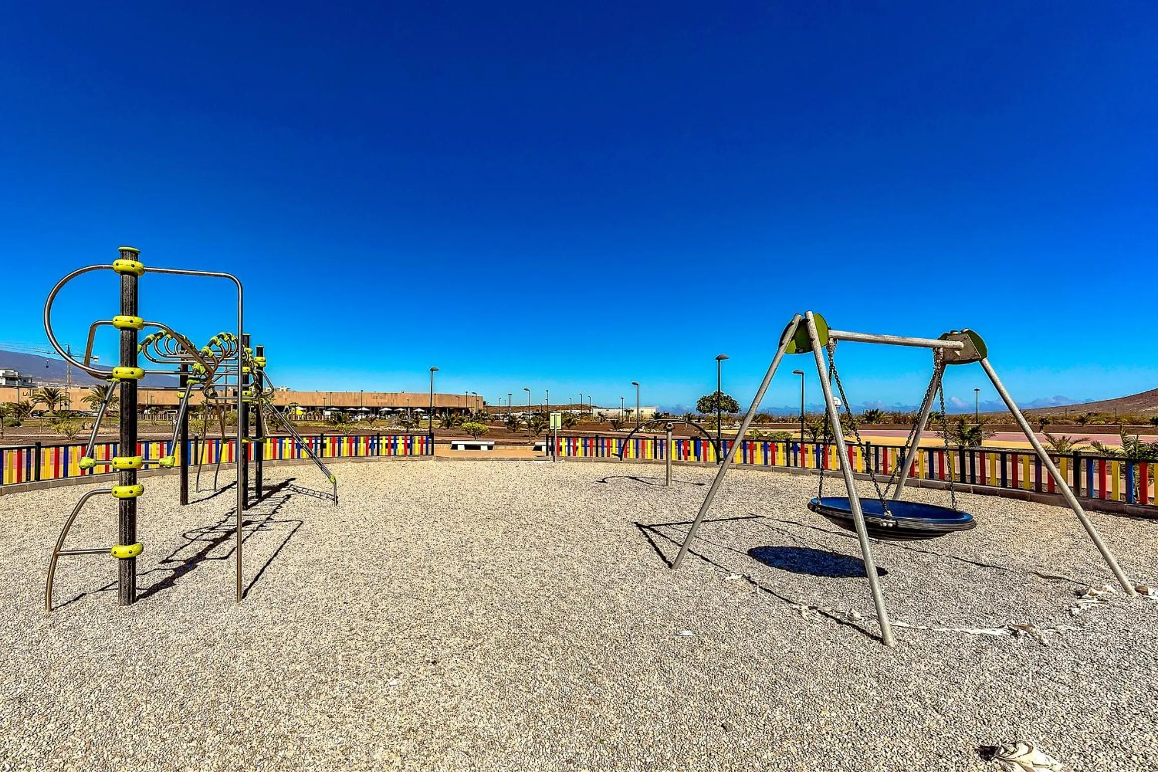 Children play ground in Family Townhouse La Tejita