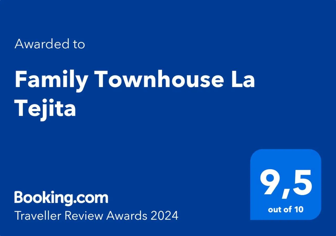 Certificate/Award in Family Townhouse La Tejita
