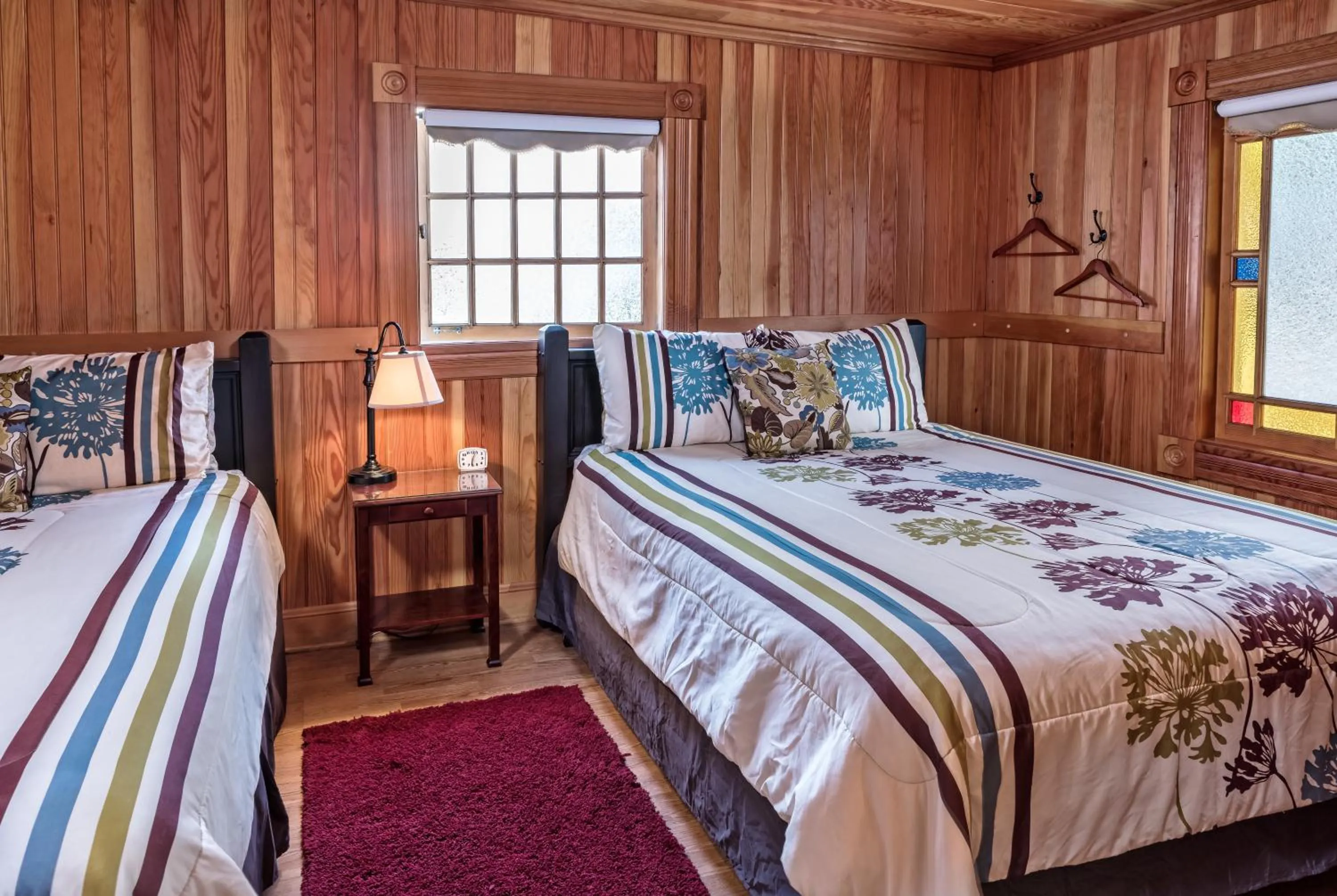 Bed in Whistling Winds Motel