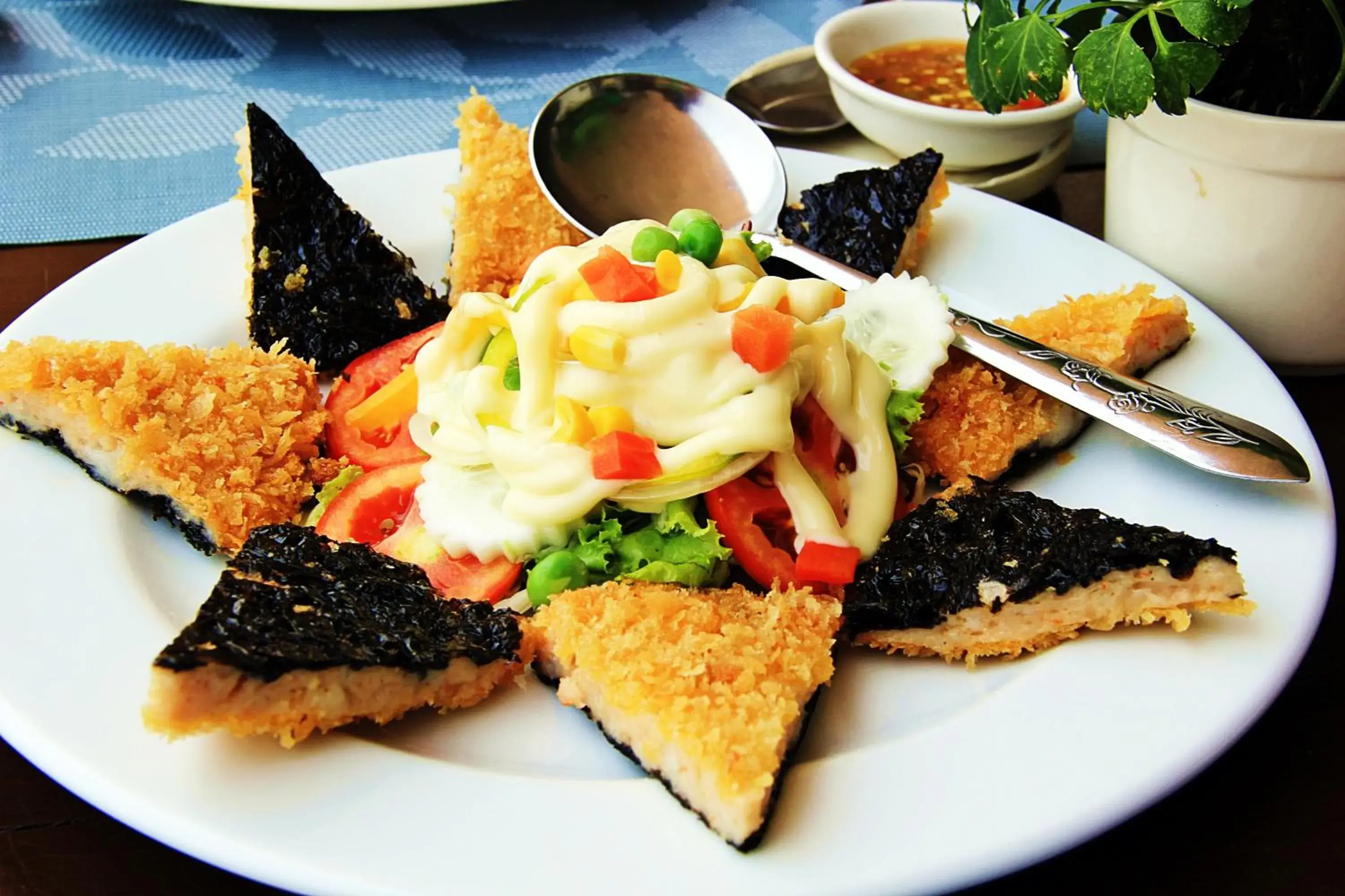 Food close-up in Namkhong Riverside Food close-up in Namkhong Riverside