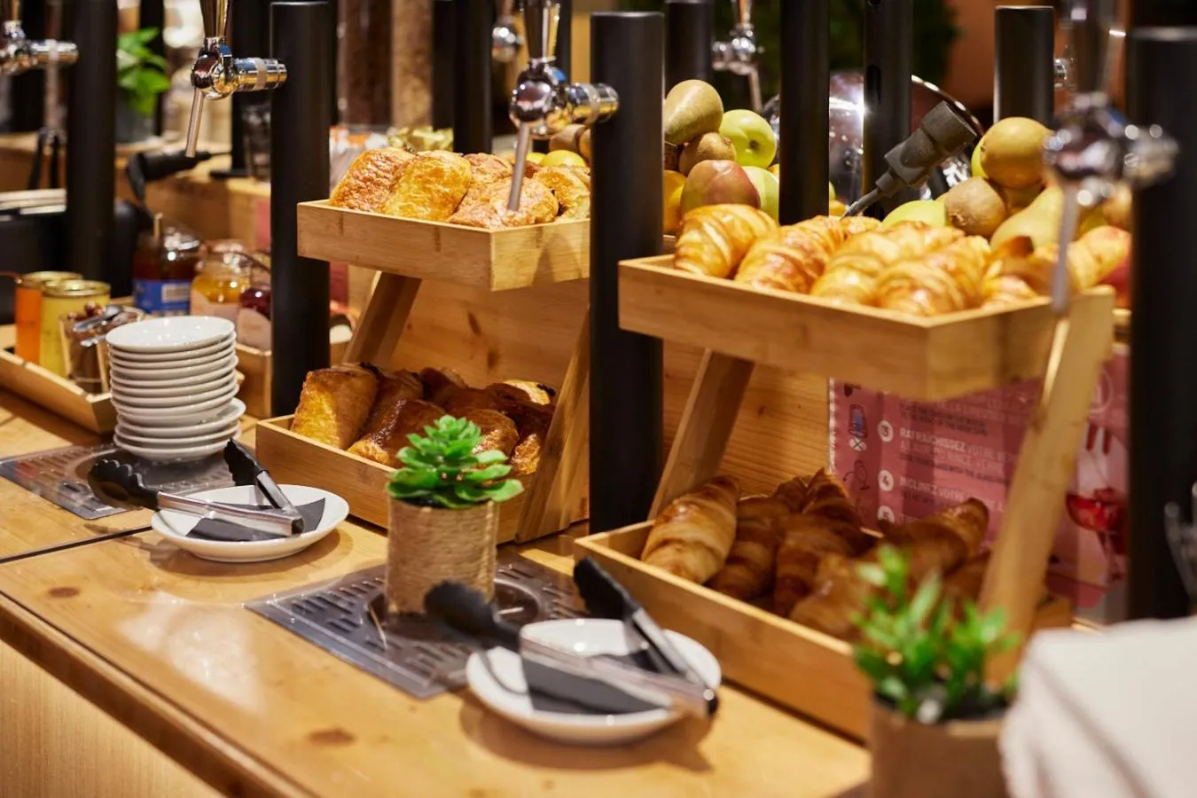 Buffet breakfast in Hotel du Pin Nice Port