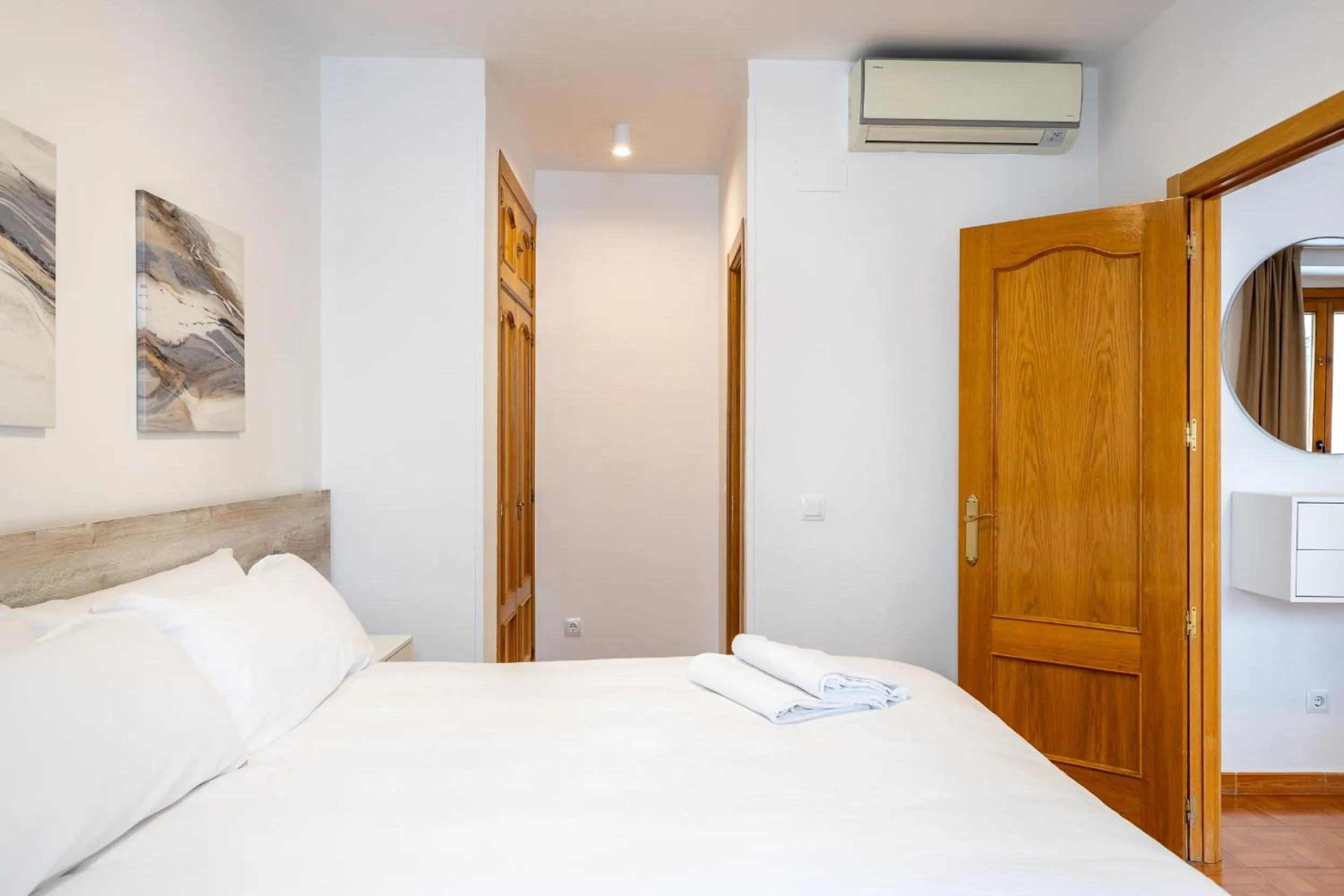 Bed in Apartamentos Madrid