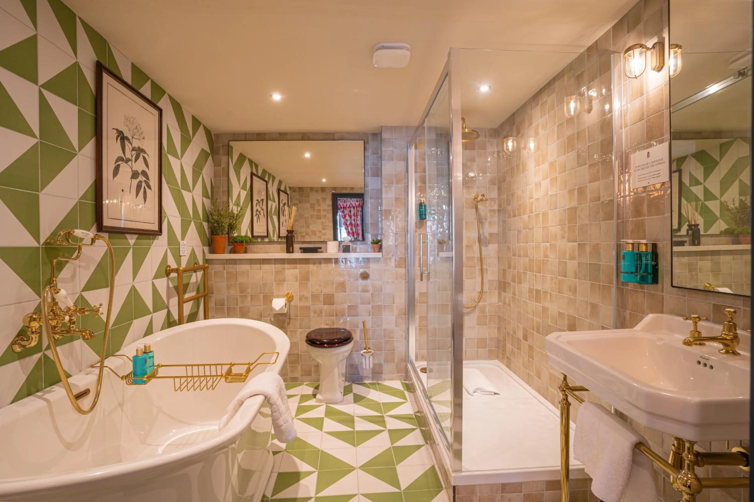 Shower in Salisbury Arms Hotel