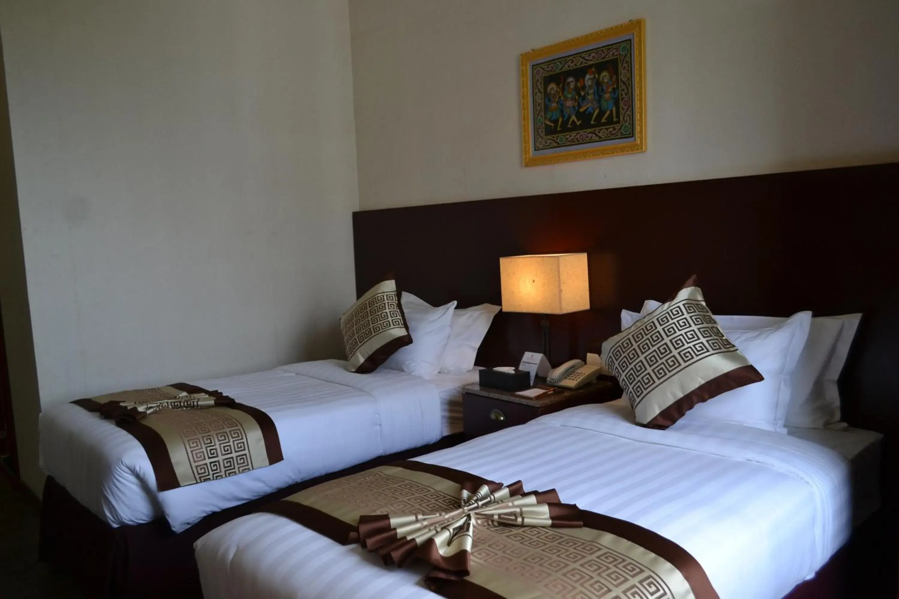 Bed in Hotel Broadway Yangon Bed in Hotel Broadway Yangon