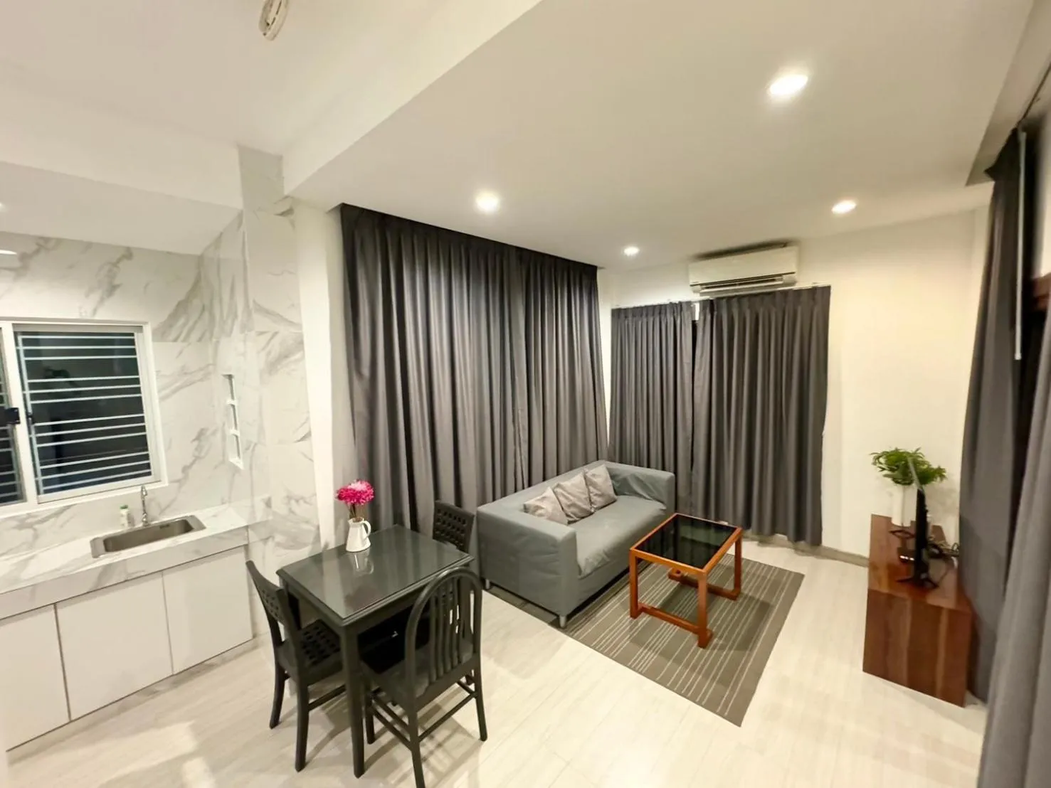 Living room, Bed in Samui Garden Home