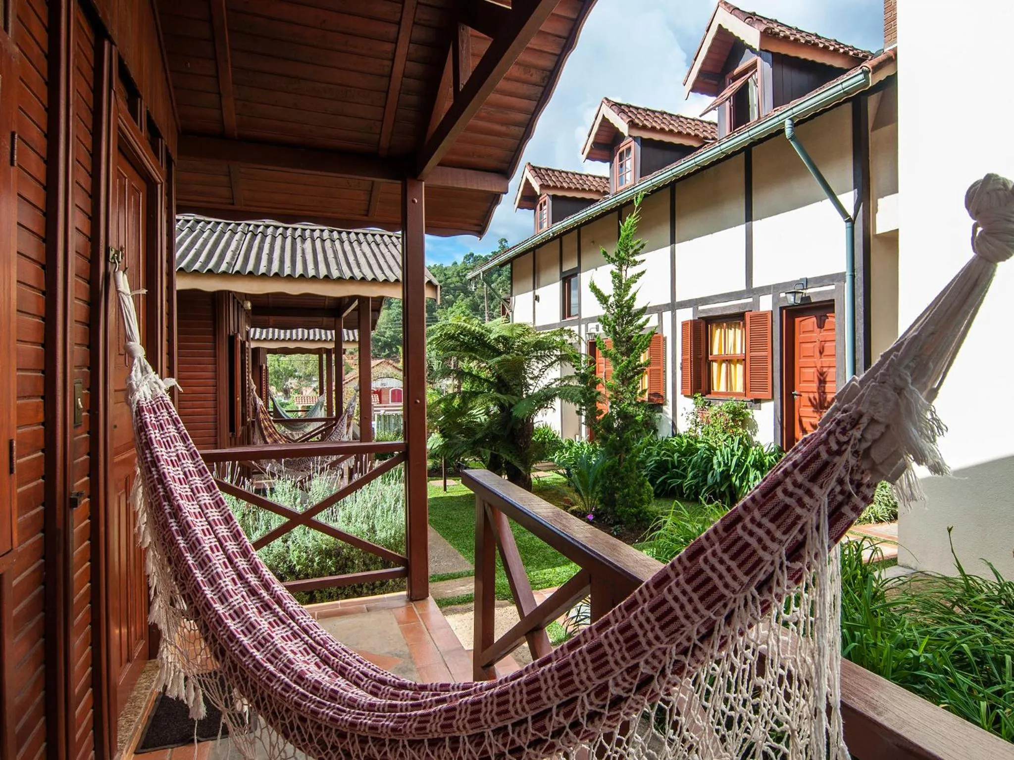Balcony/Terrace in Pousada Aguia Dourada