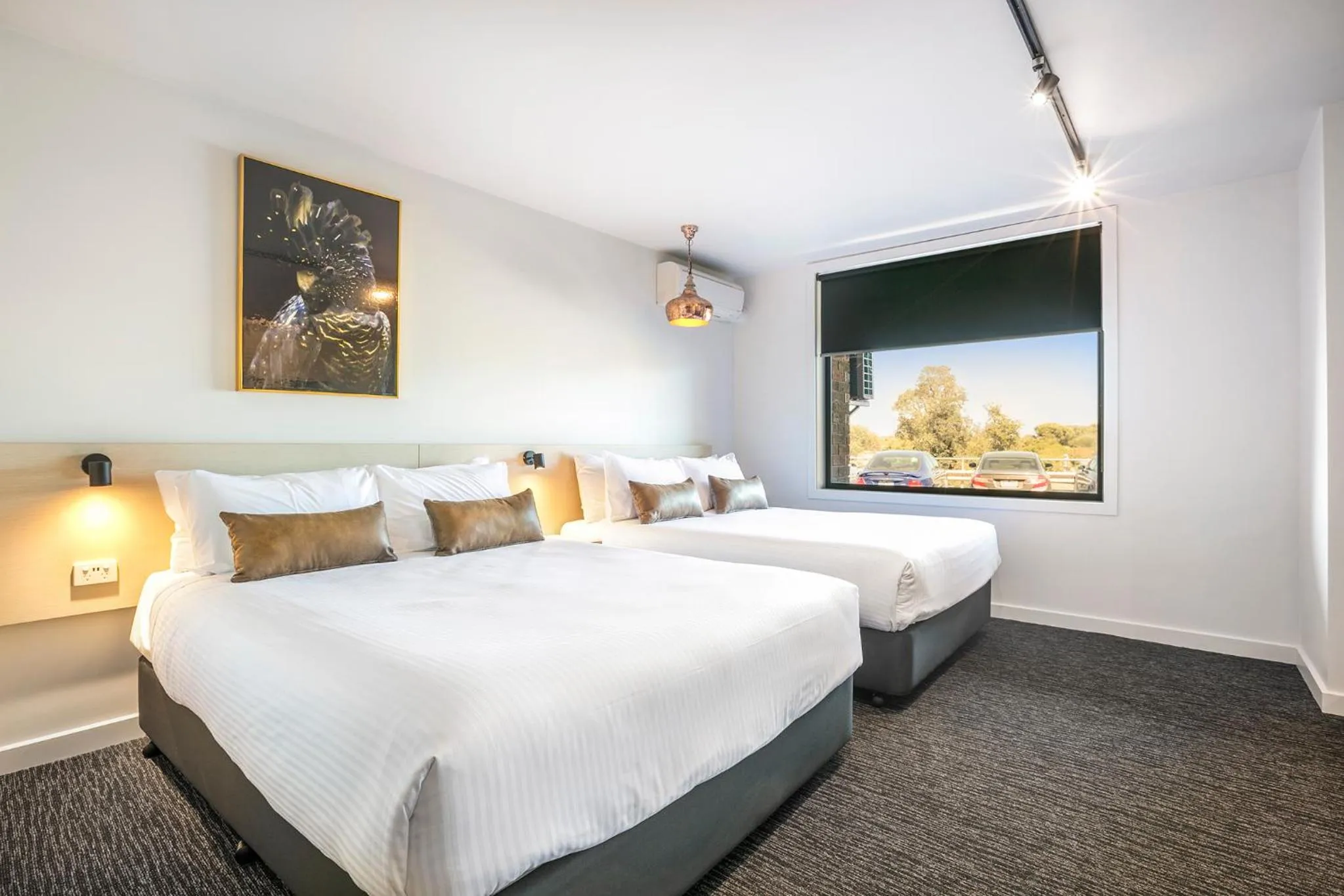 Bedroom, Bed in Nightcap at The Cheeky Squire