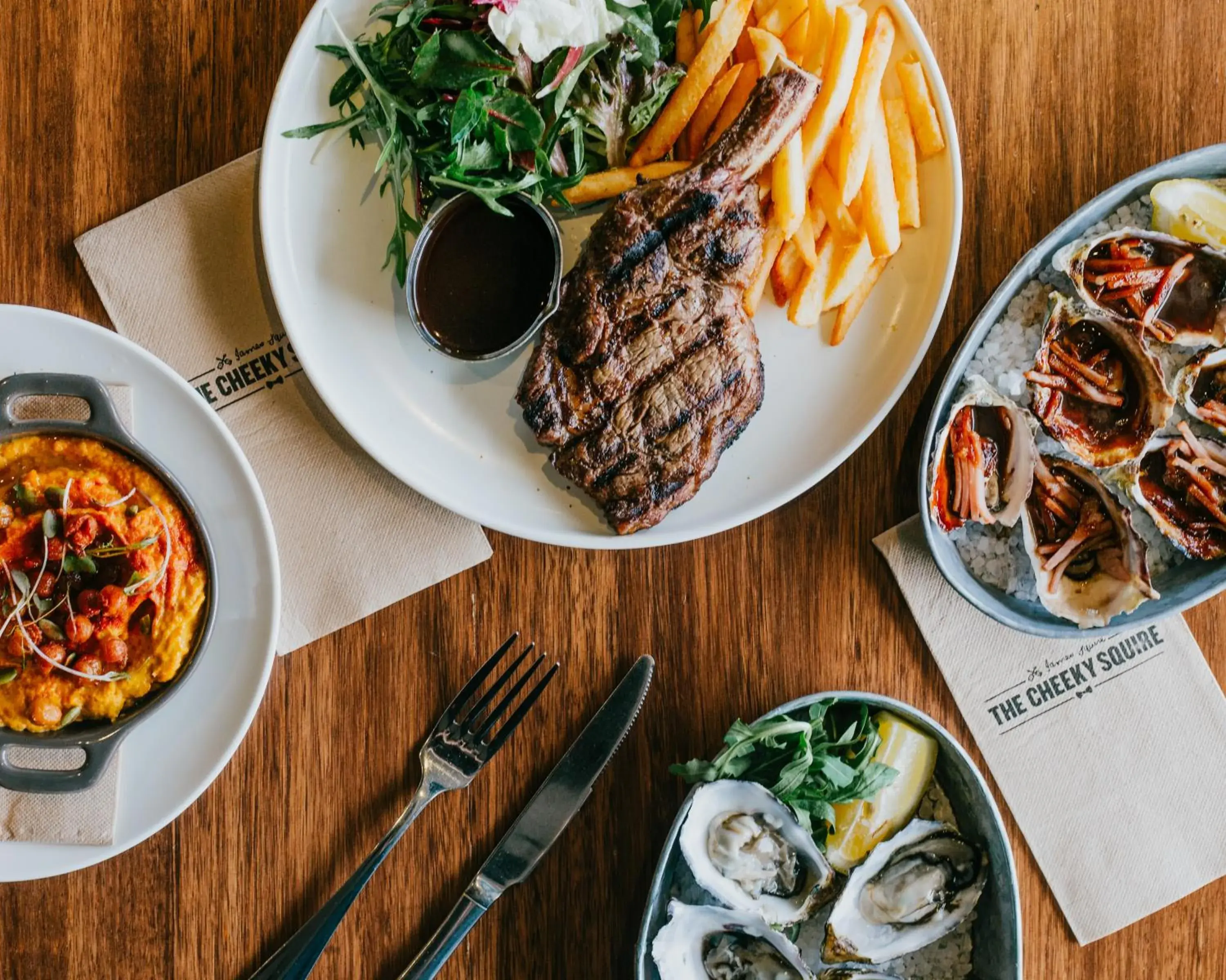 Food close-up in Nightcap at The Cheeky Squire Food close-up in Nightcap at The Cheeky Squire