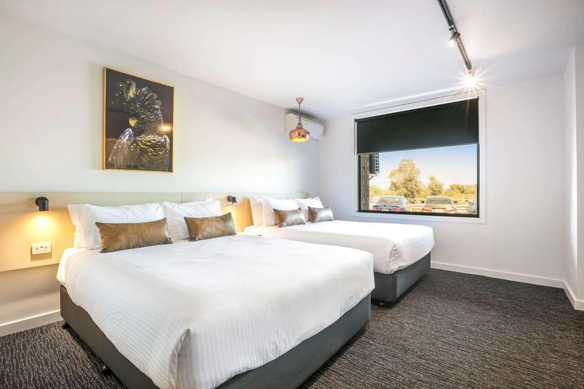 Bedroom, Bed in Nightcap at The Cheeky Squire