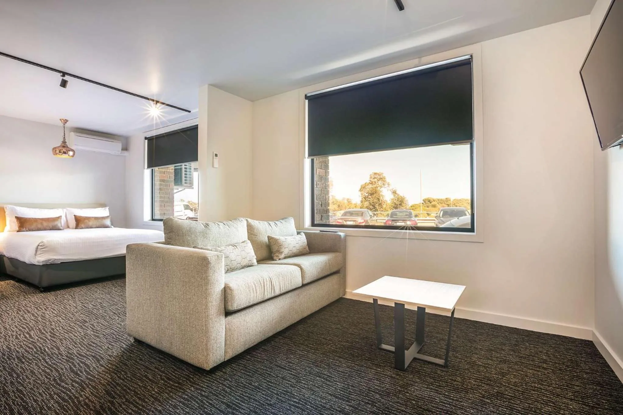 Bedroom, Bed in Nightcap at The Cheeky Squire