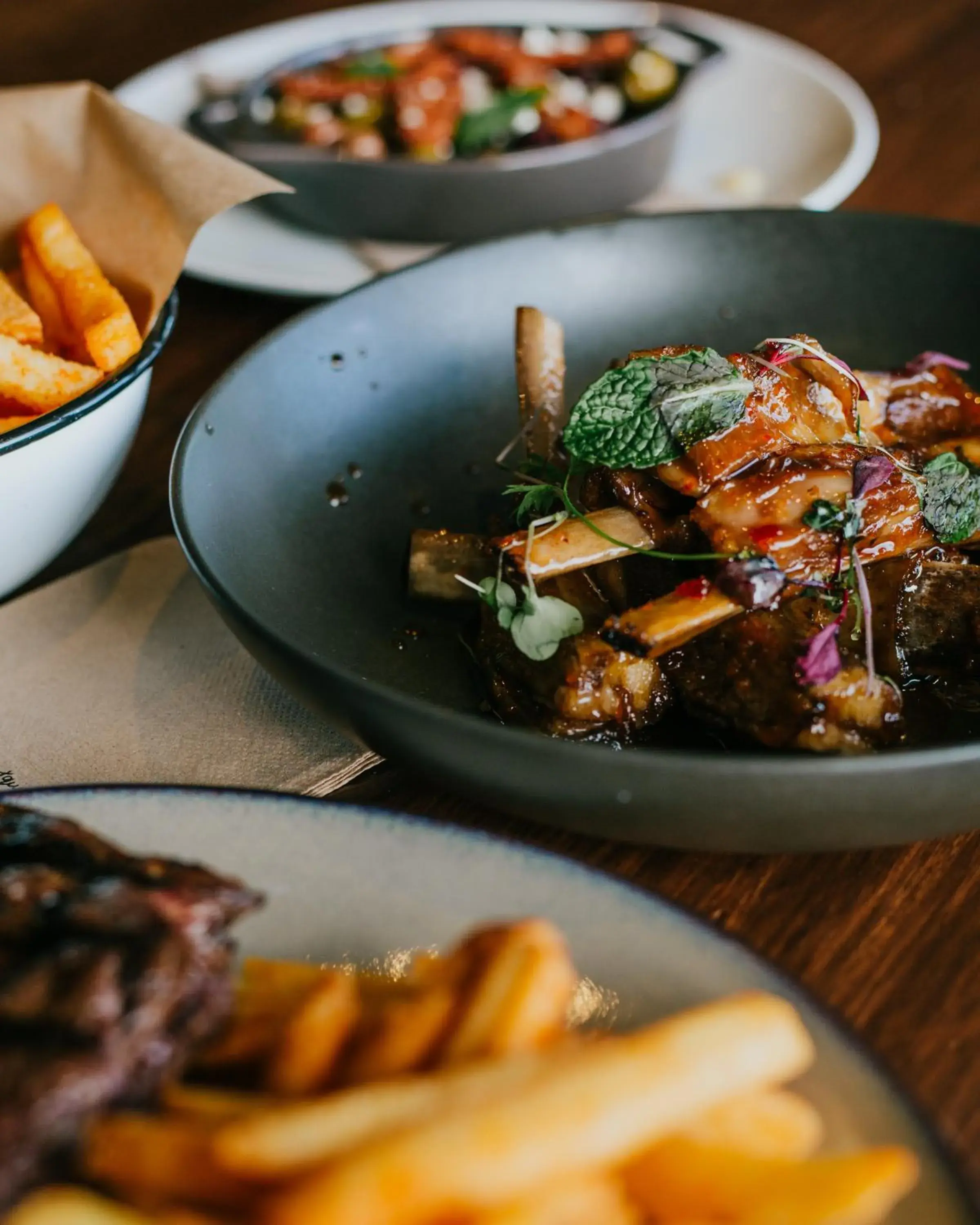 Food close-up in Nightcap at The Cheeky Squire Food close-up in Nightcap at The Cheeky Squire