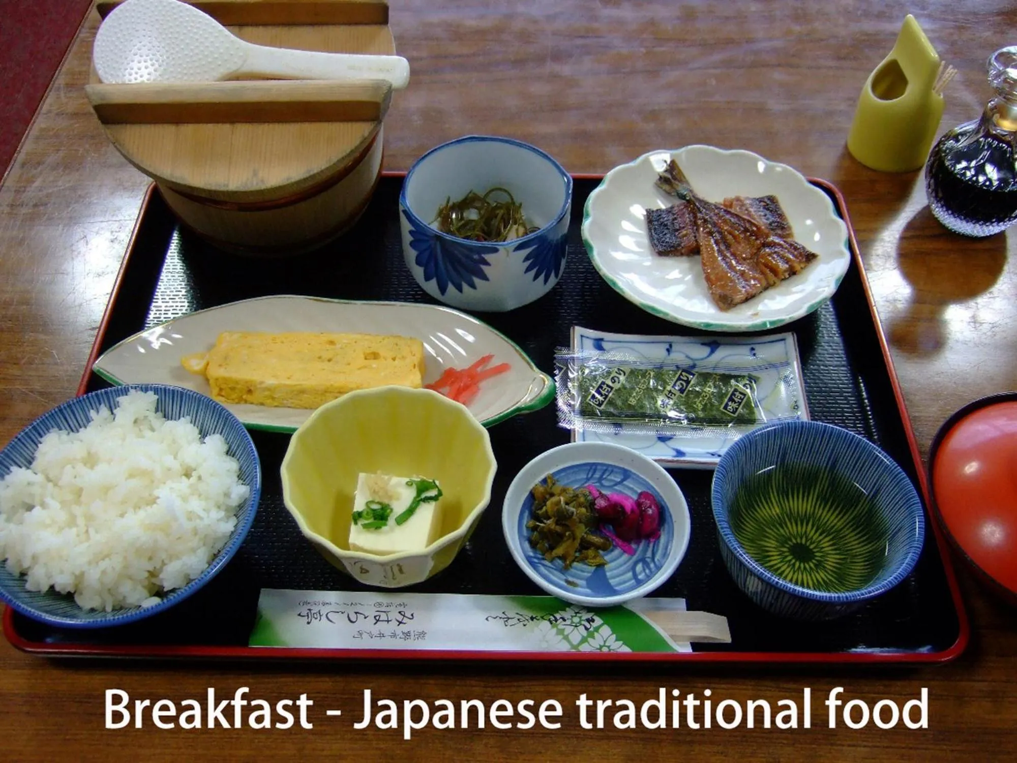 Asian breakfast in Business Hotel Miharashitei