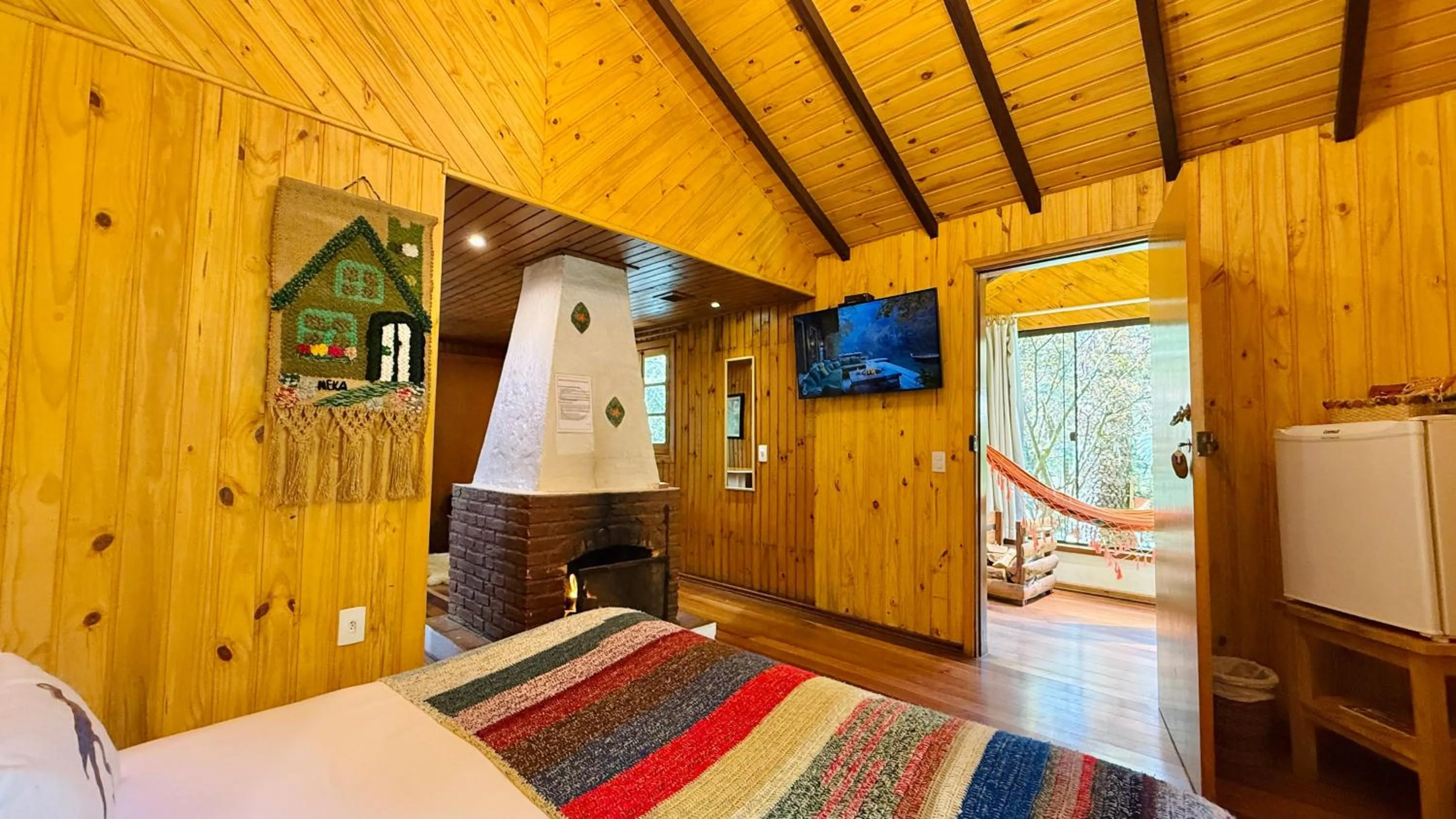 Bed in Pousada Villa D'Amore