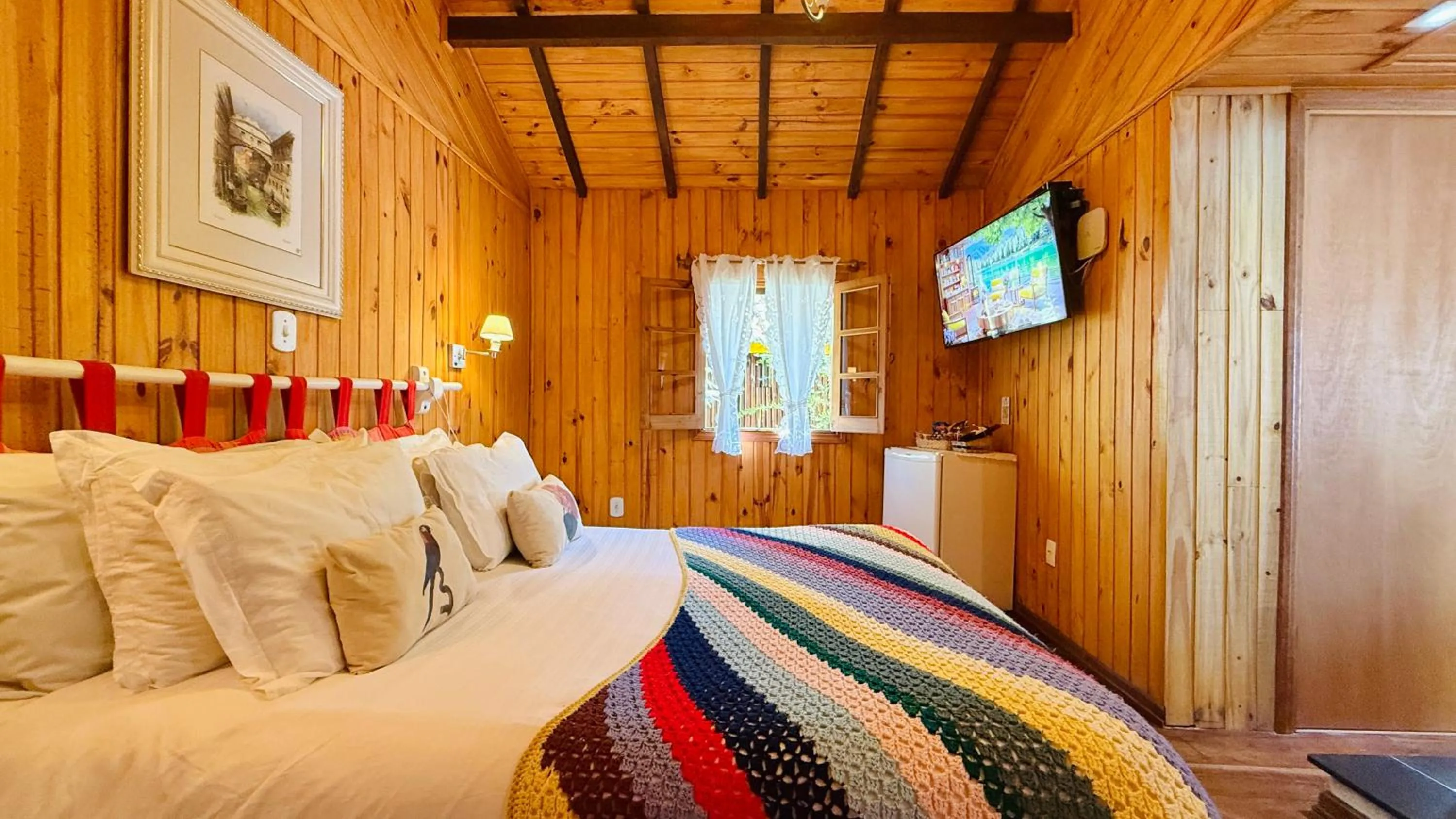 Bed in Pousada Villa D'Amore