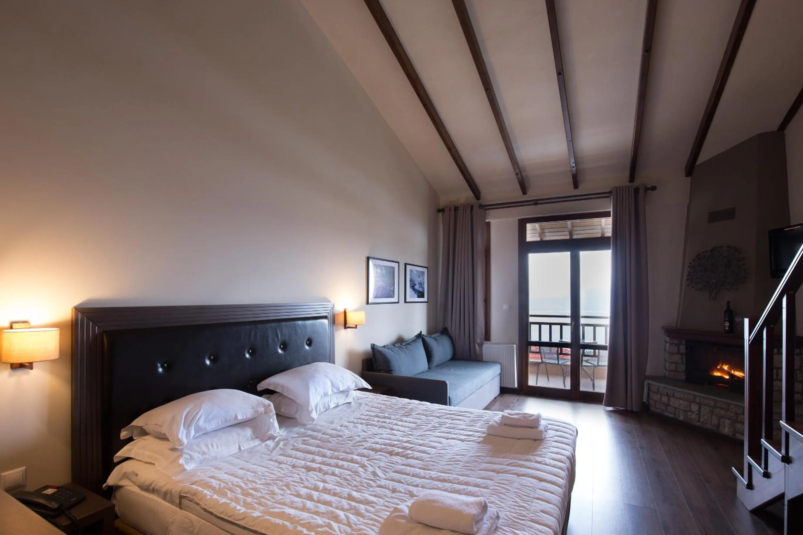 Photo of the whole room, Bed in Nevros Hotel Resort and Spa Limni Plastira