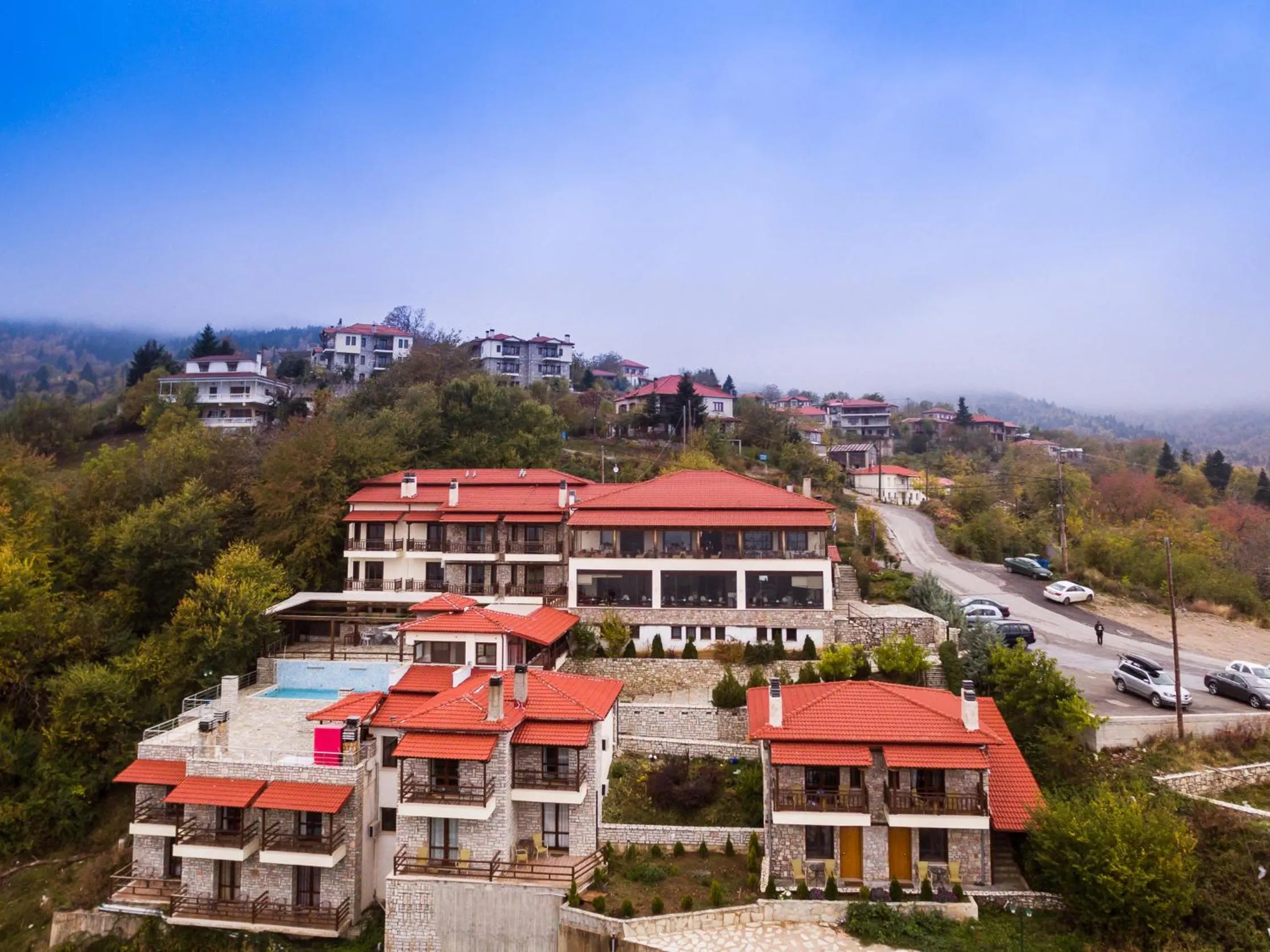 Bird's eye view in Nevros Hotel Resort and Spa Limni Plastira