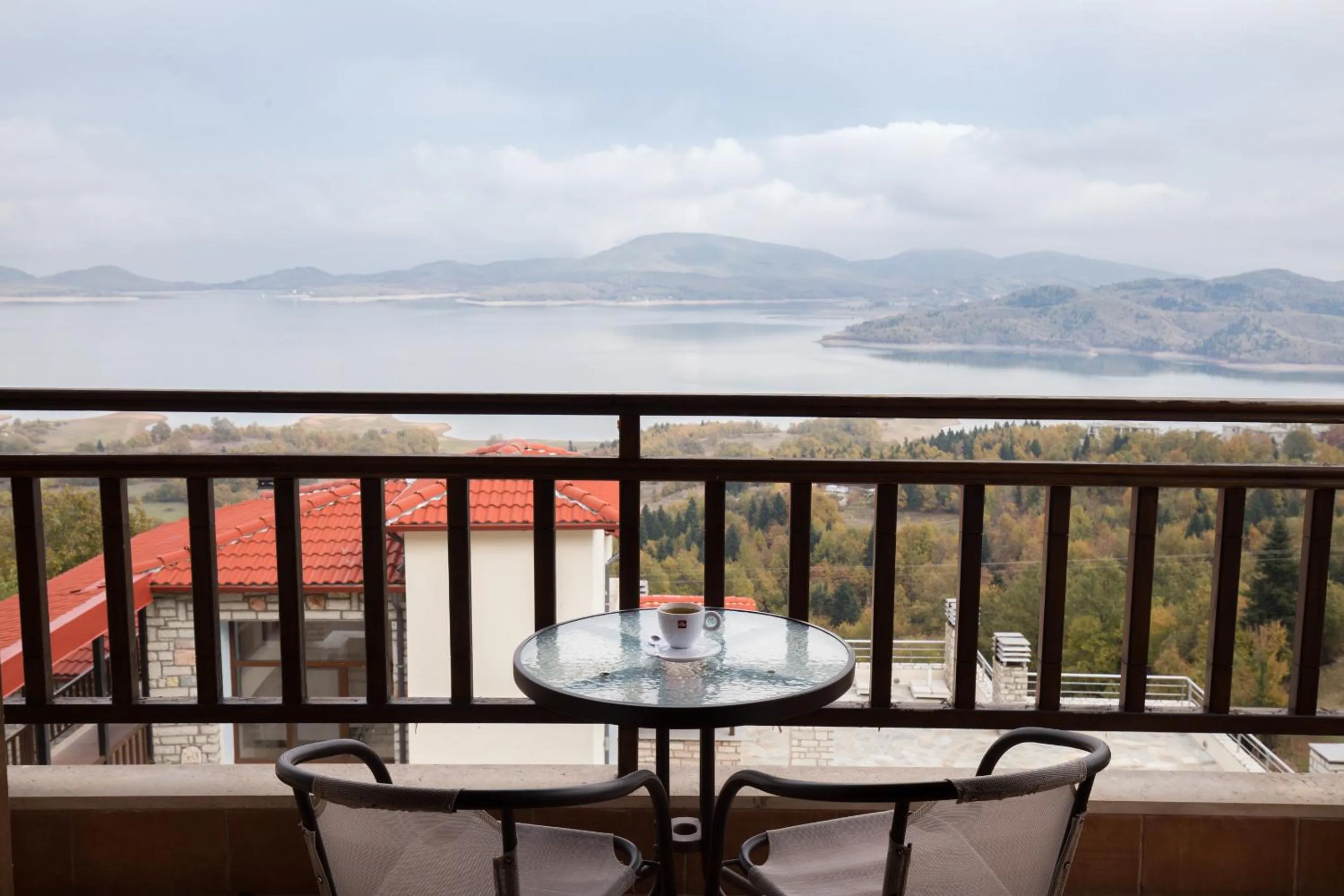 Balcony/Terrace in Nevros Hotel Resort and Spa Limni Plastira