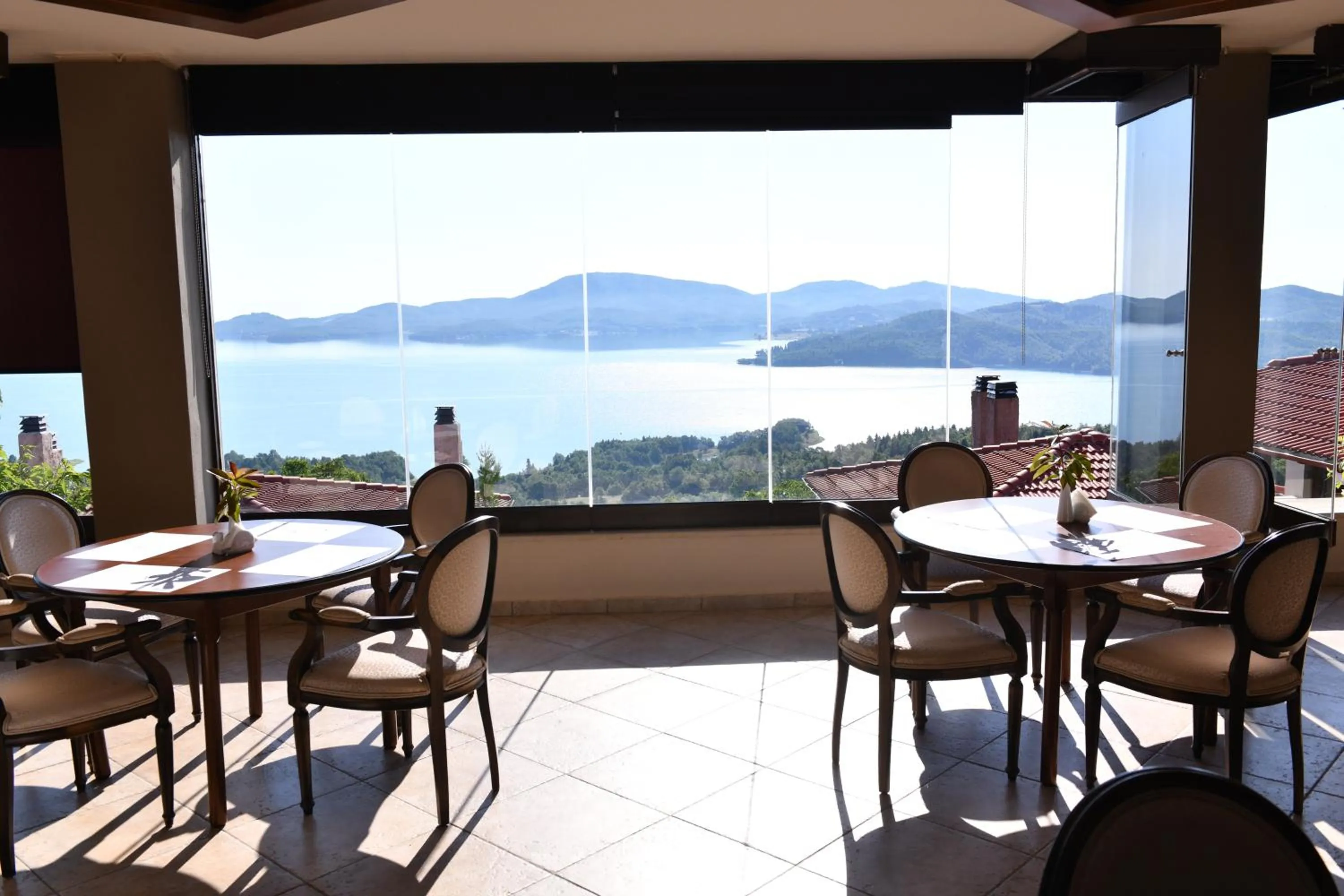 Balcony/Terrace in Nevros Hotel Resort and Spa Limni Plastira