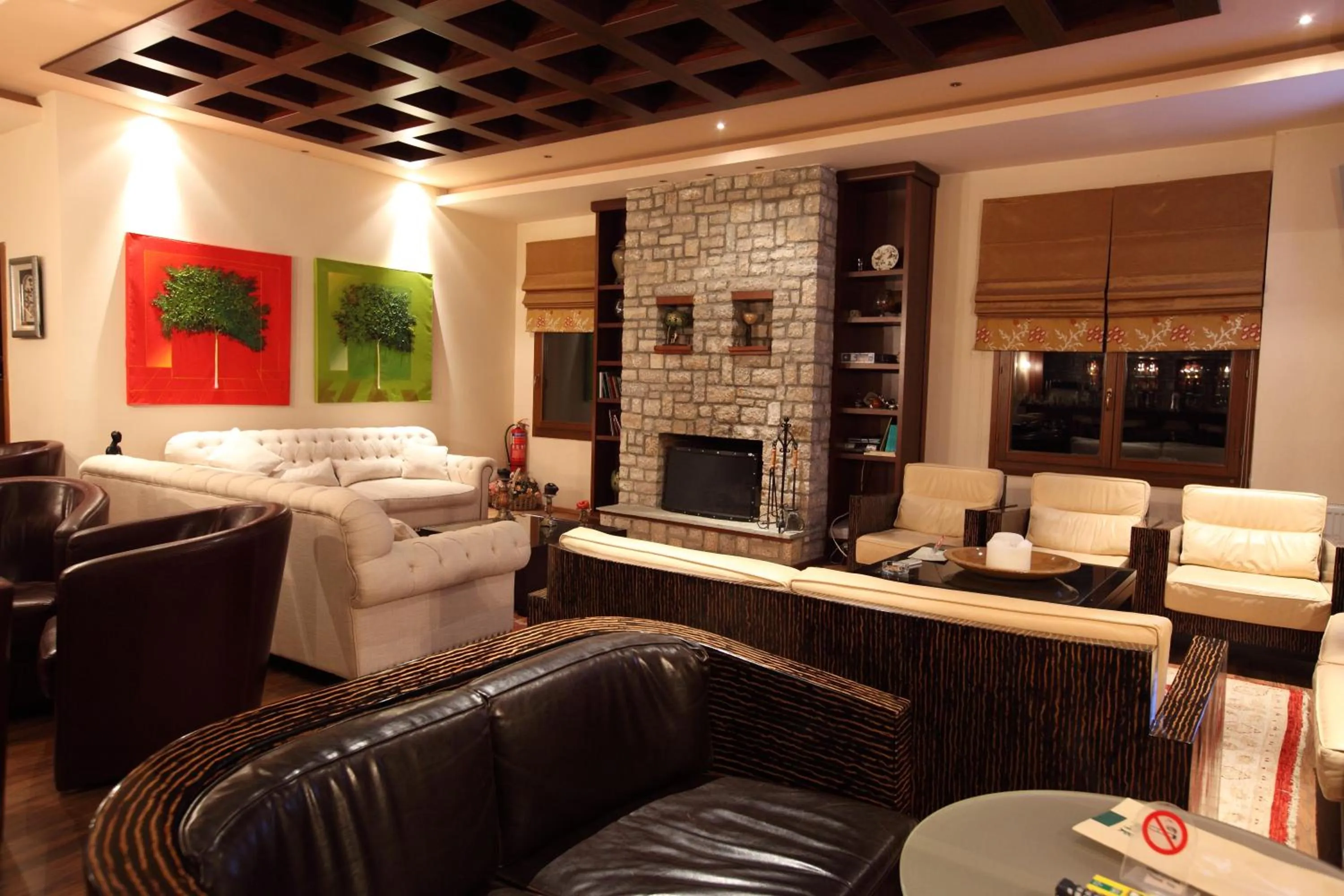 Lobby or reception in Nevros Hotel Resort and Spa Limni Plastira