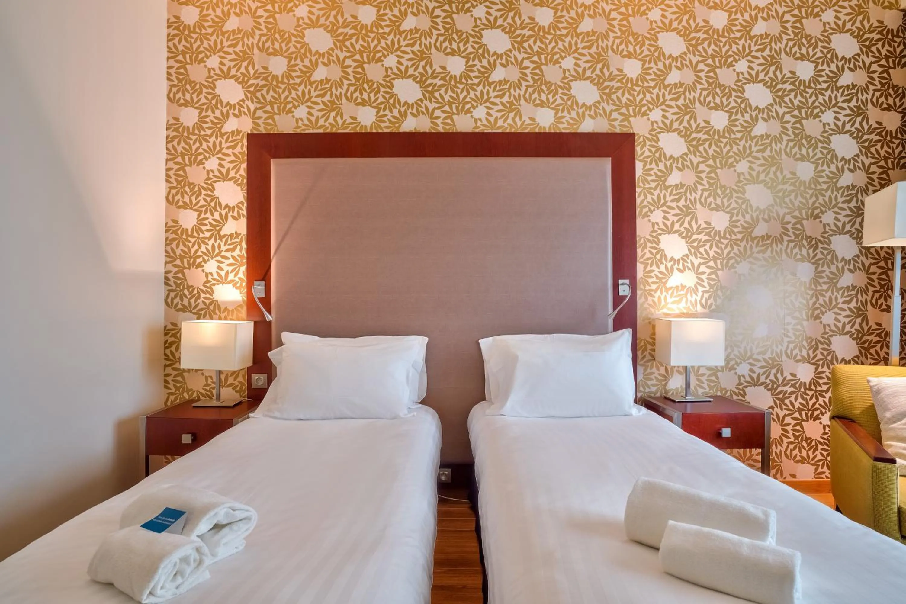 Bed in Clarion Paris CDG Airport