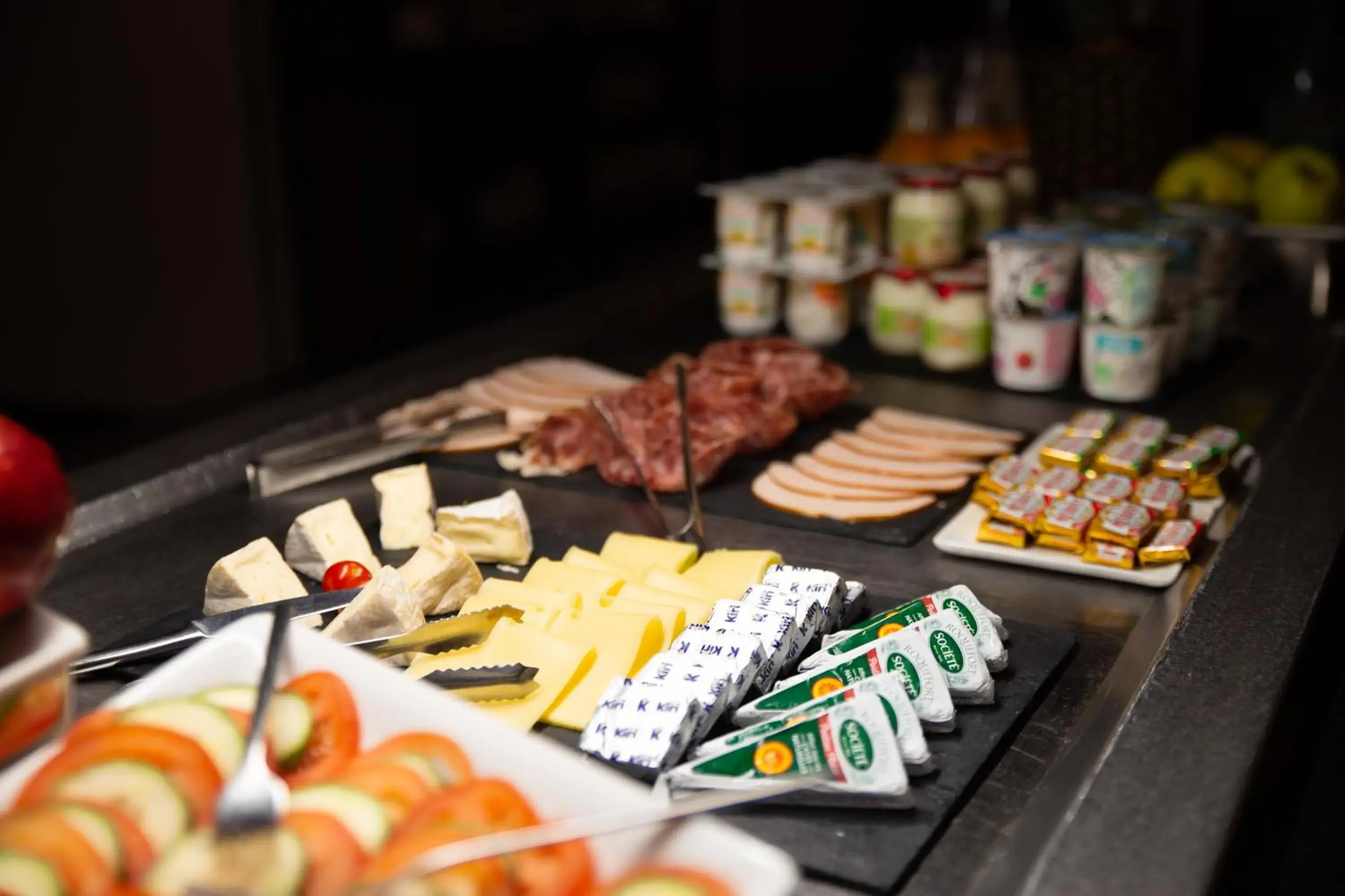 Buffet breakfast in Clarion Paris CDG Airport Buffet breakfast in Clarion Paris CDG Airport