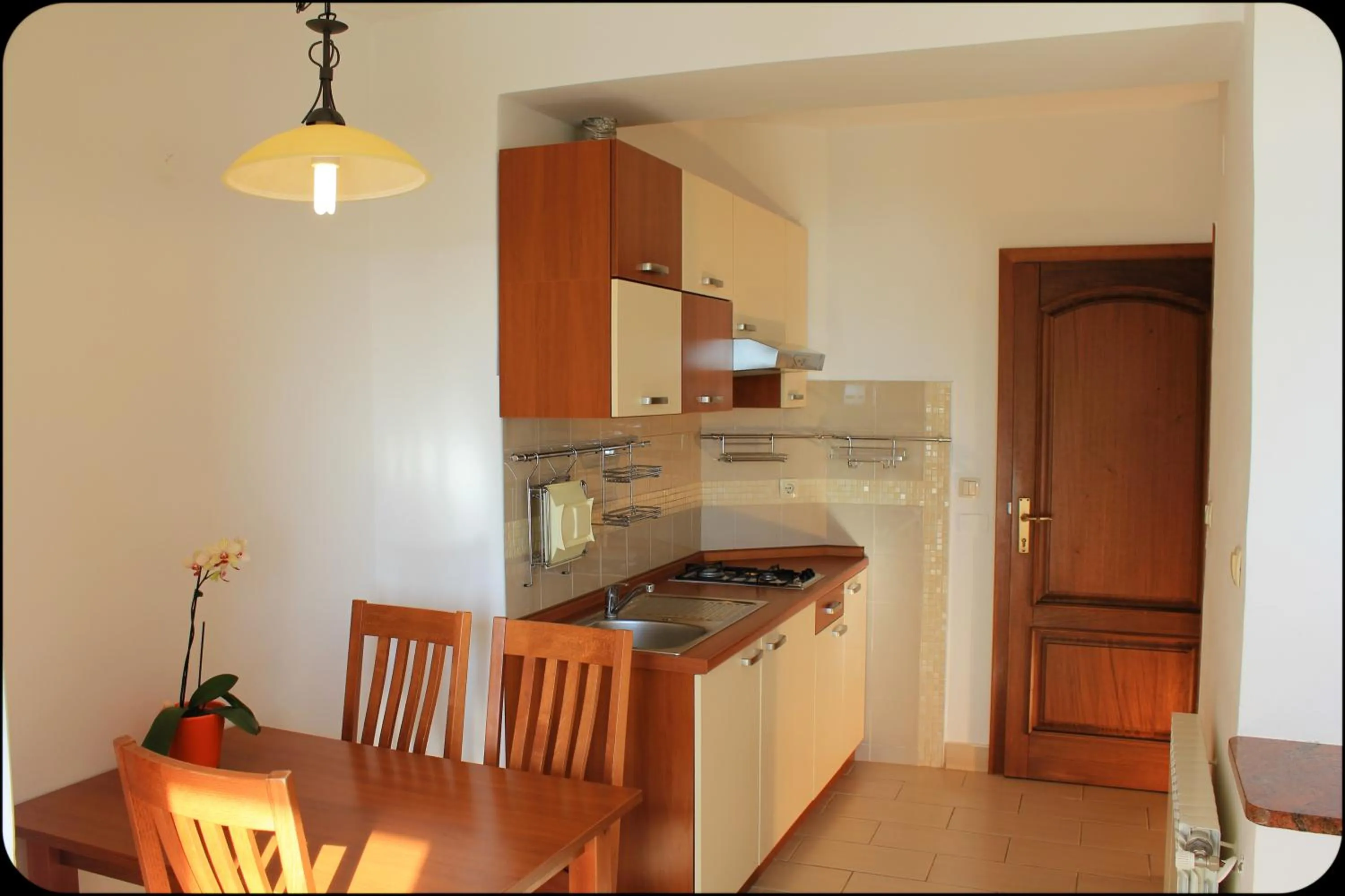 Kitchen or kitchenette in Gargamelo Pension