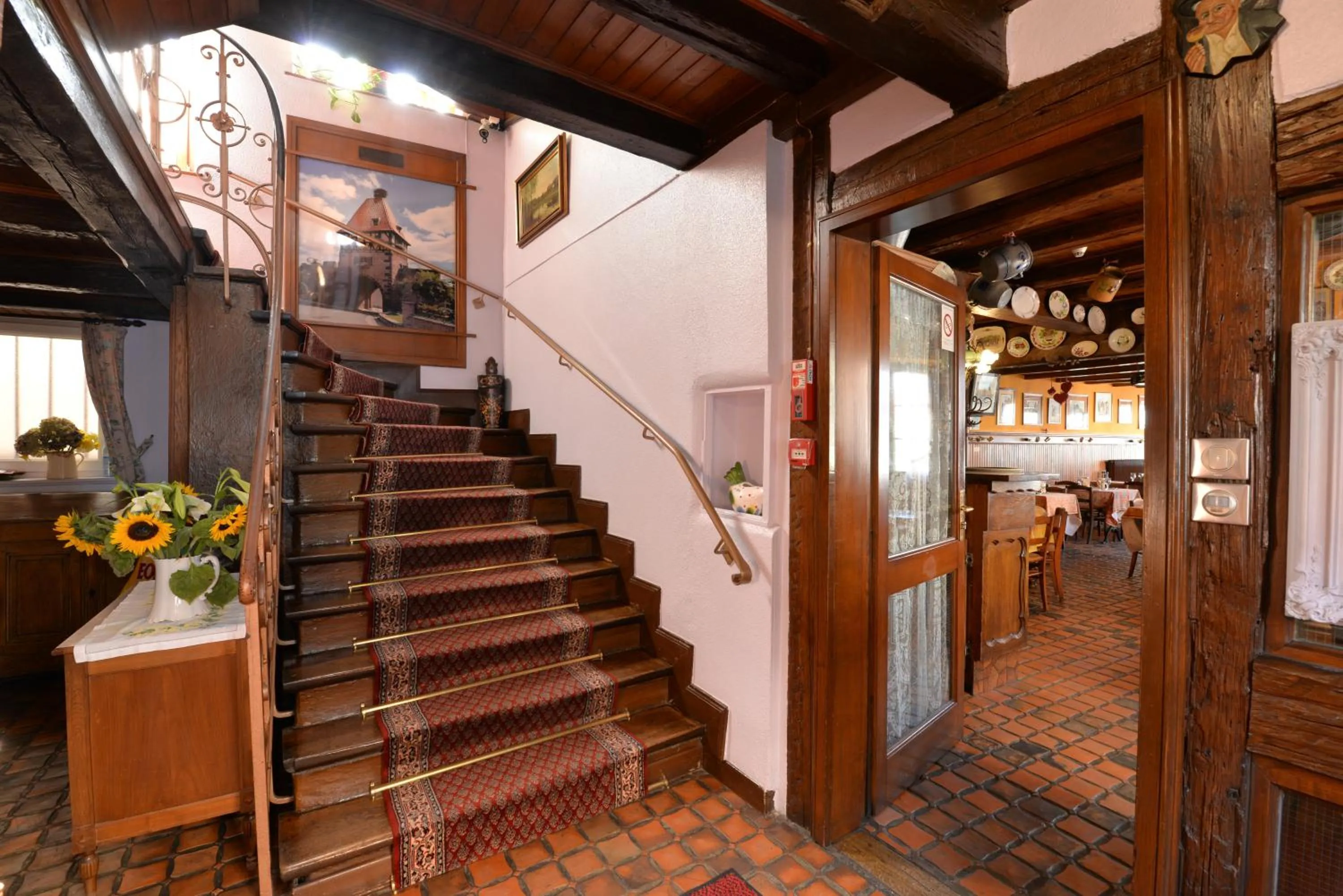 Lobby or reception in Hotel Restaurant Dontenville