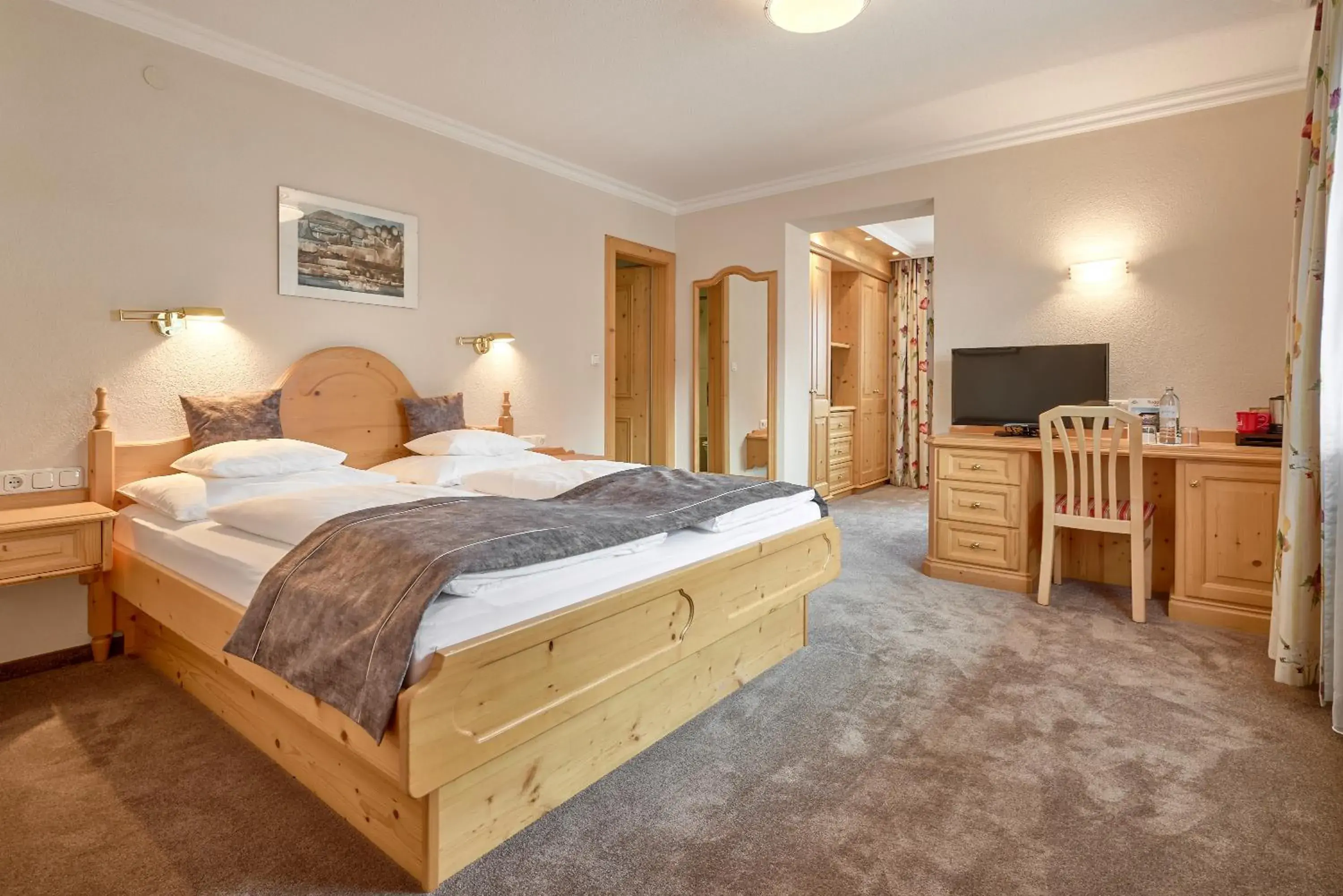 Bed in Hotel Appartement Roggal Bed in Hotel Appartement Roggal