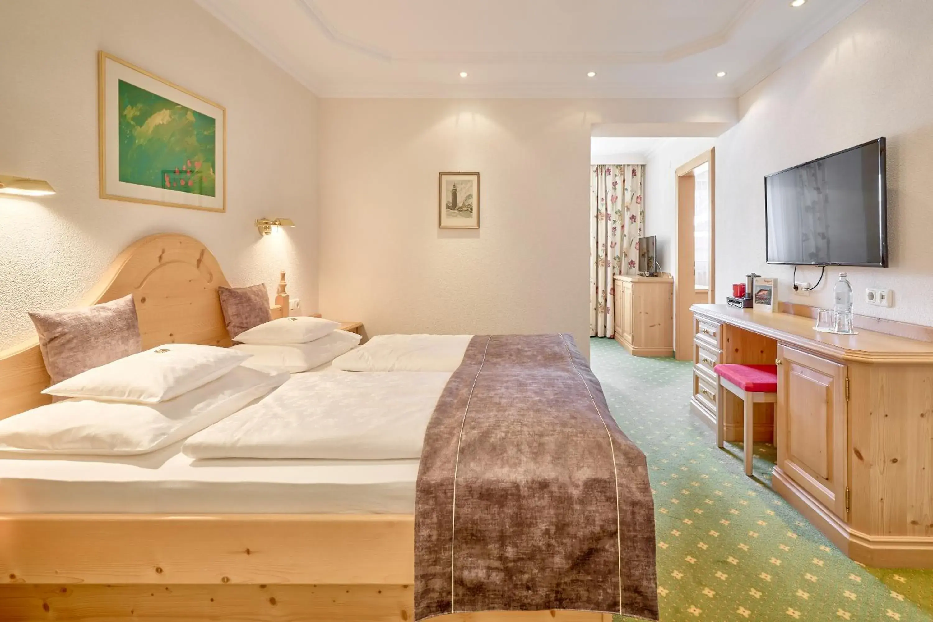 Bed in Hotel Appartement Roggal Bed in Hotel Appartement Roggal