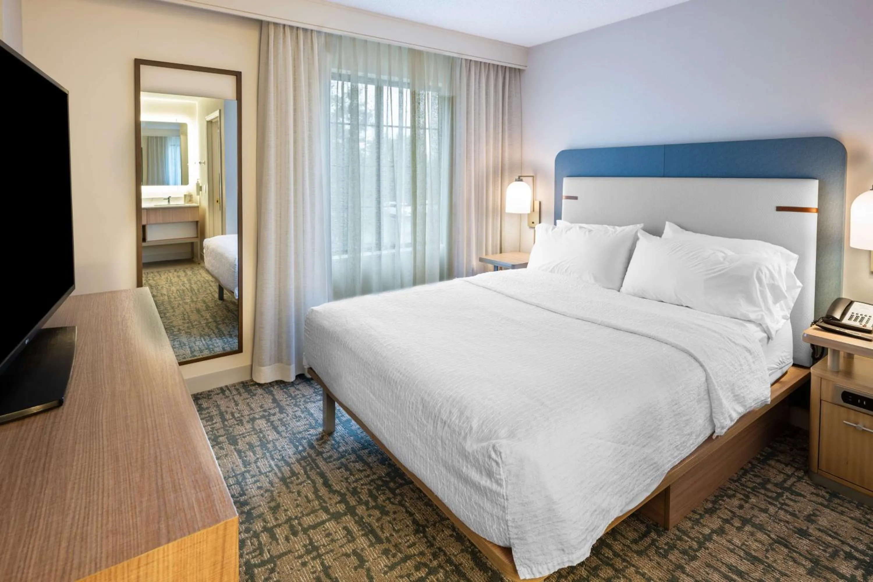 Bed in Homewood Suites by Hilton Atlanta Buckhead Pharr Road