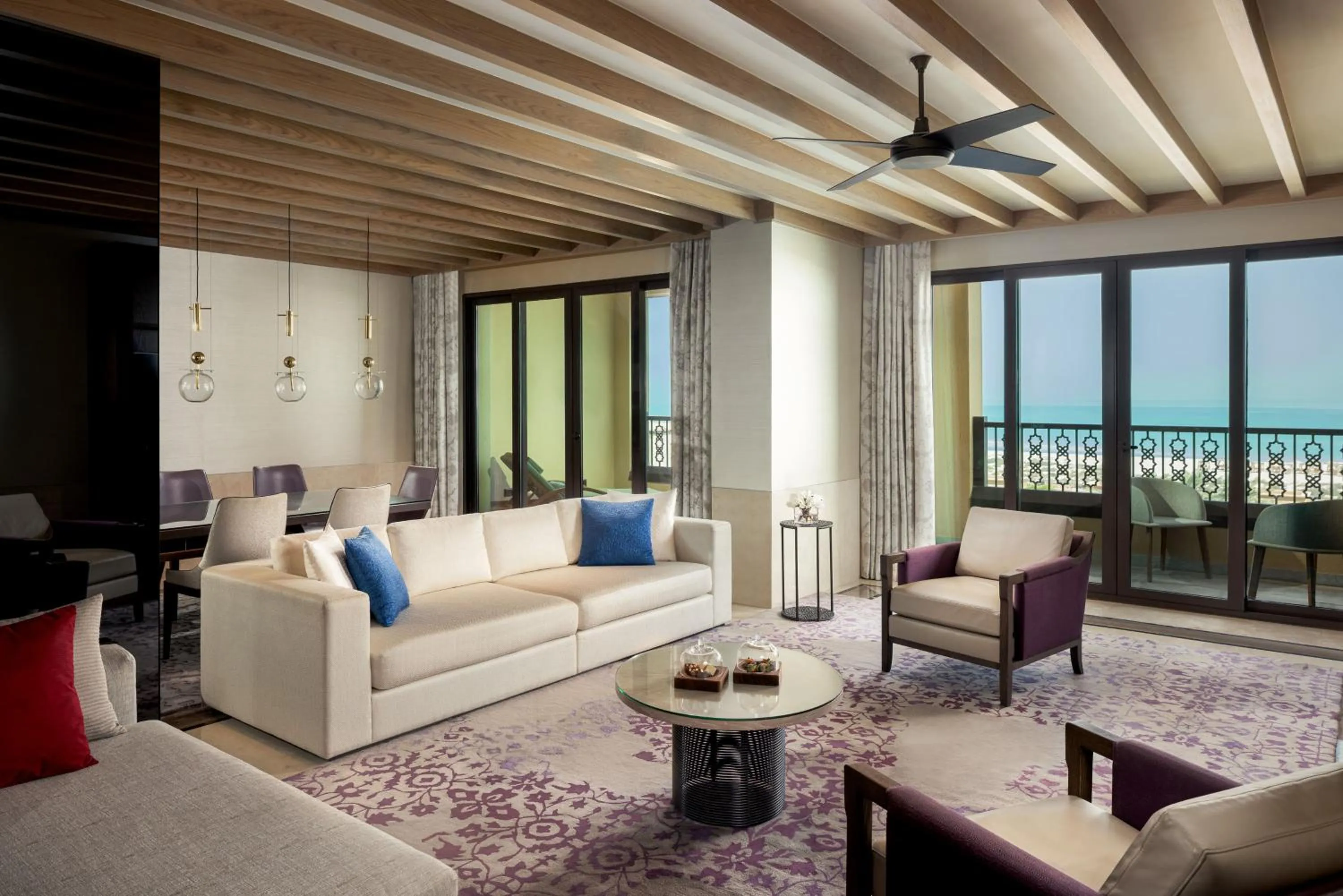 Living room in Saadiyat Rotana Resort and Villas