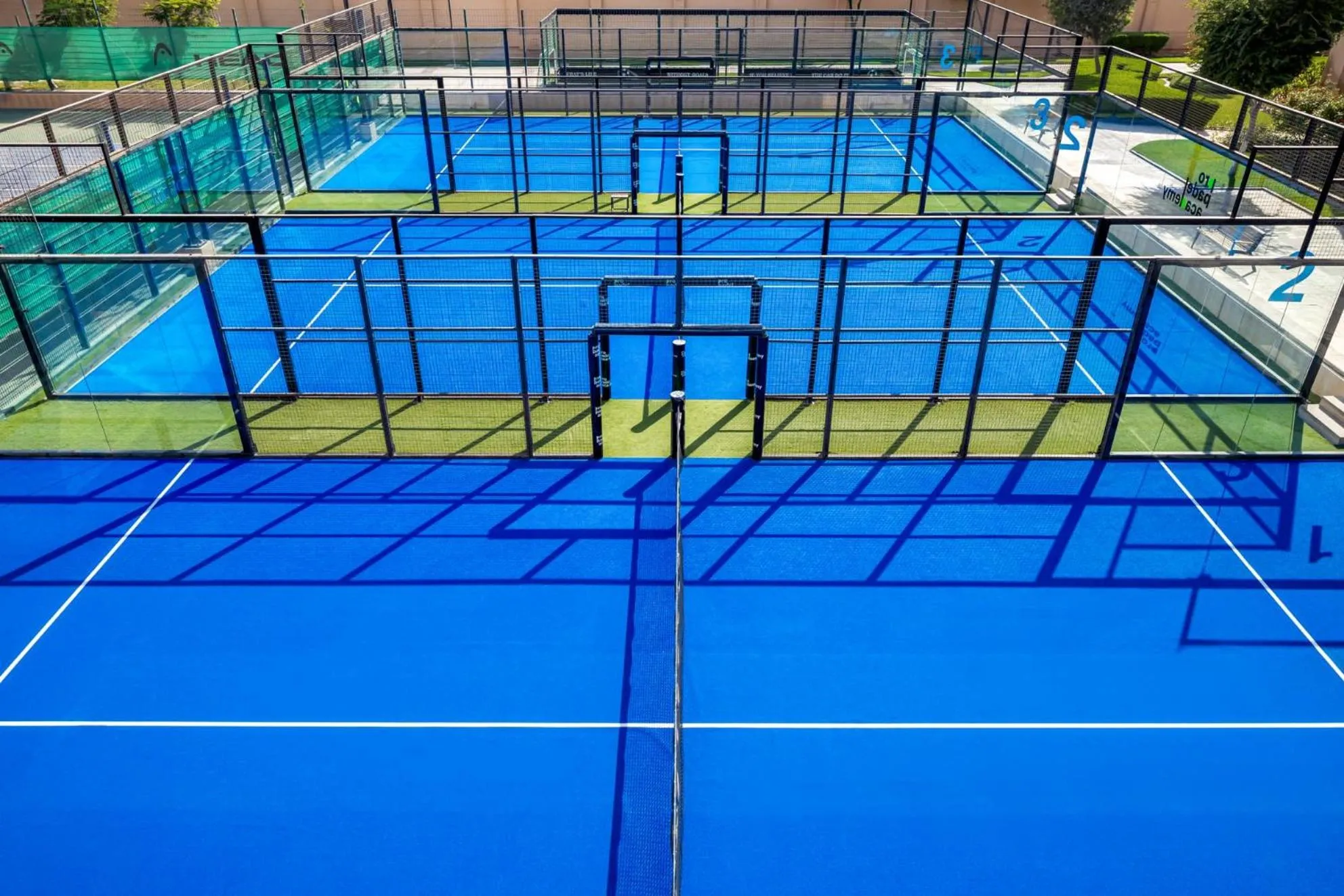 Tennis court in Saadiyat Rotana Resort and Villas