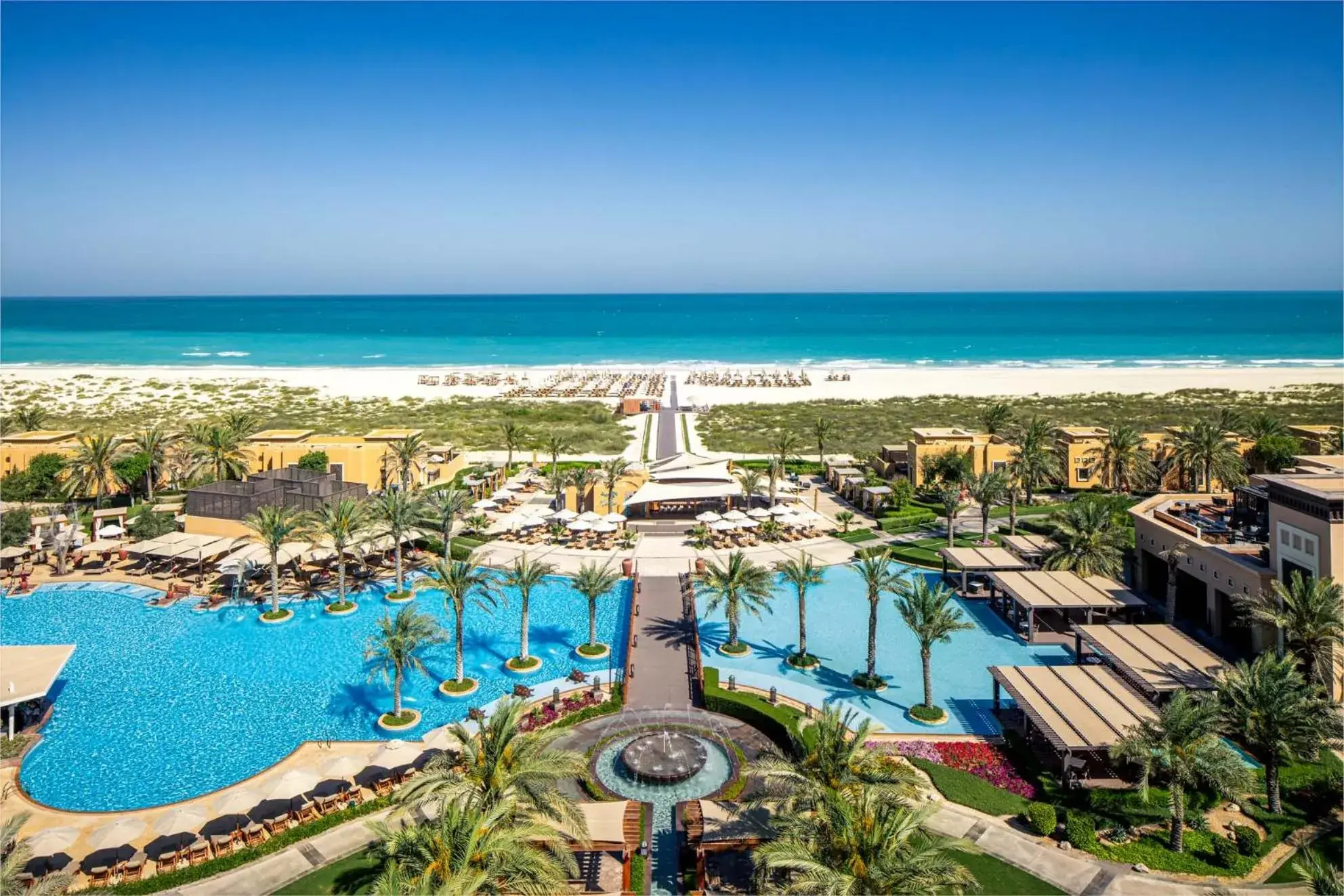 Bird's eye view in Saadiyat Rotana Resort and Villas Bird's eye view in Saadiyat Rotana Resort and Villas