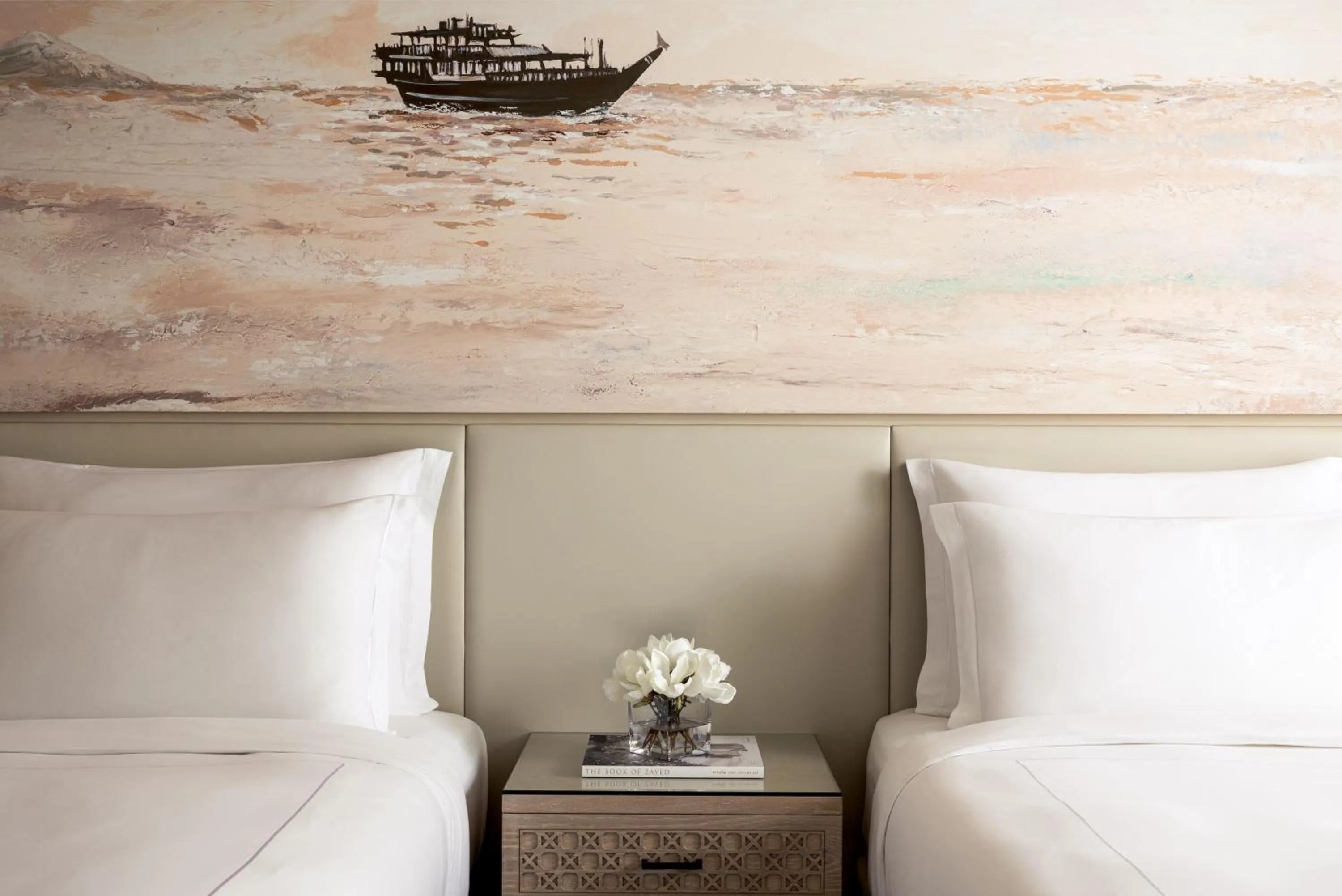 Bed in Saadiyat Rotana Resort and Villas